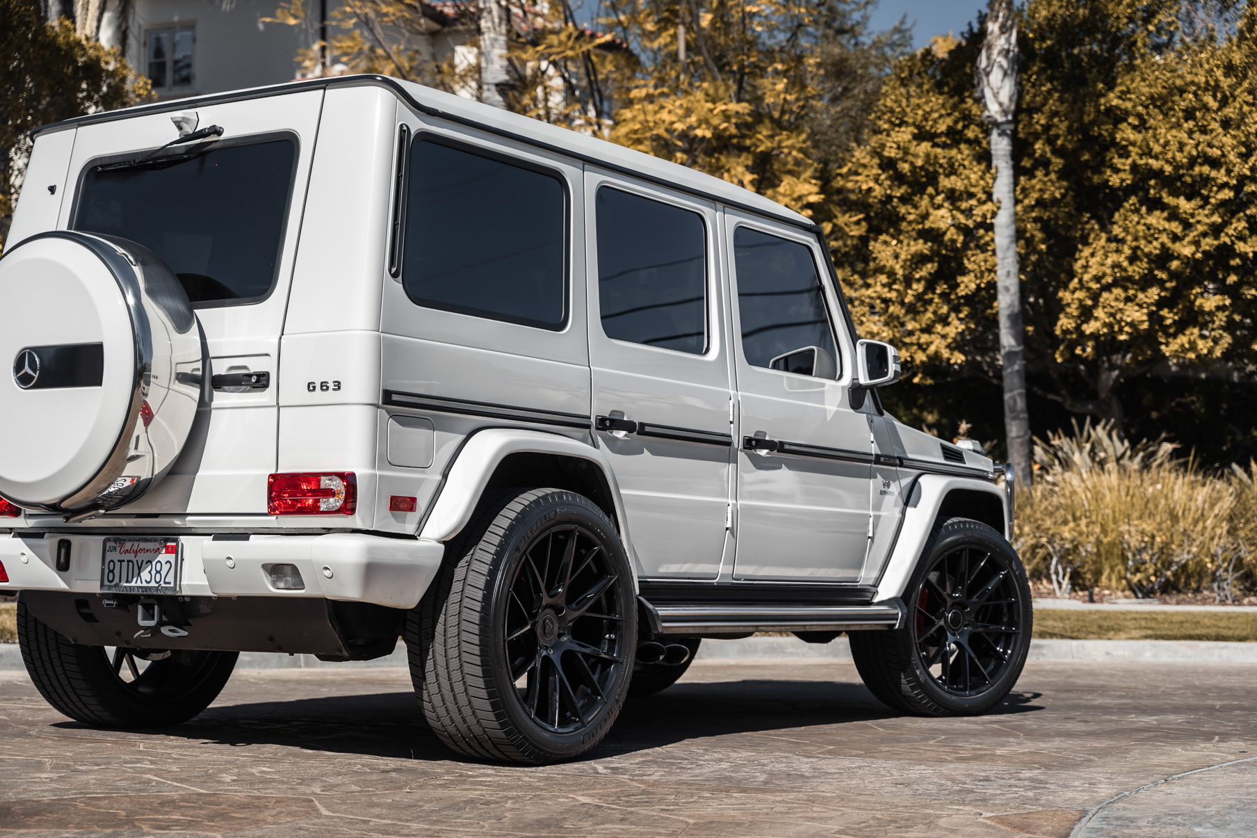 A 2017 Mercedes-Benz G63 AMG on Blaque Diamond BD-F18 Gloss Black Wheels