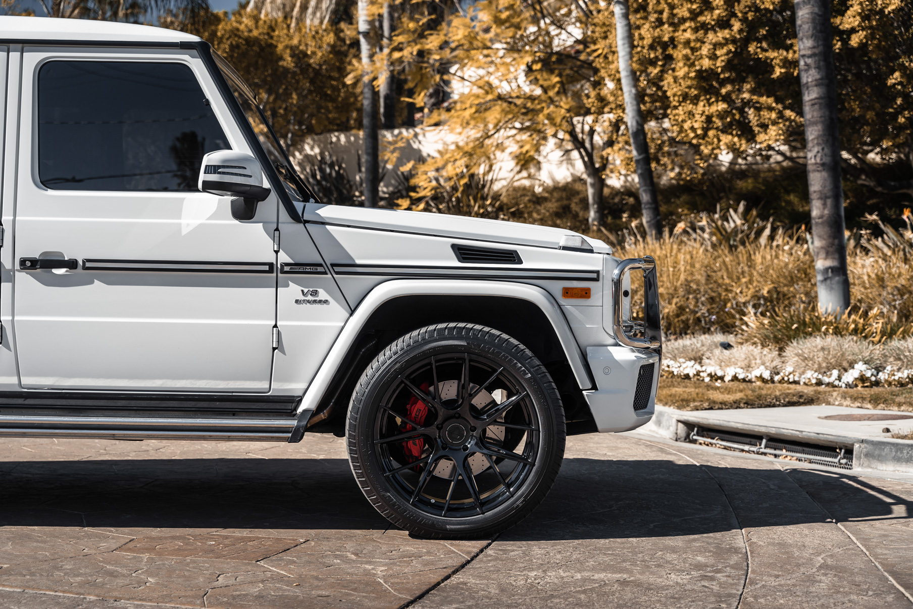 A 2017 Mercedes-Benz G63 AMG on Blaque Diamond BD-F18 Gloss Black Wheels