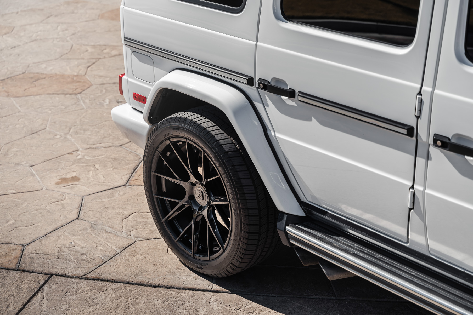 A 2017 Mercedes-Benz G63 AMG on Blaque Diamond BD-F18 Gloss Black Wheels