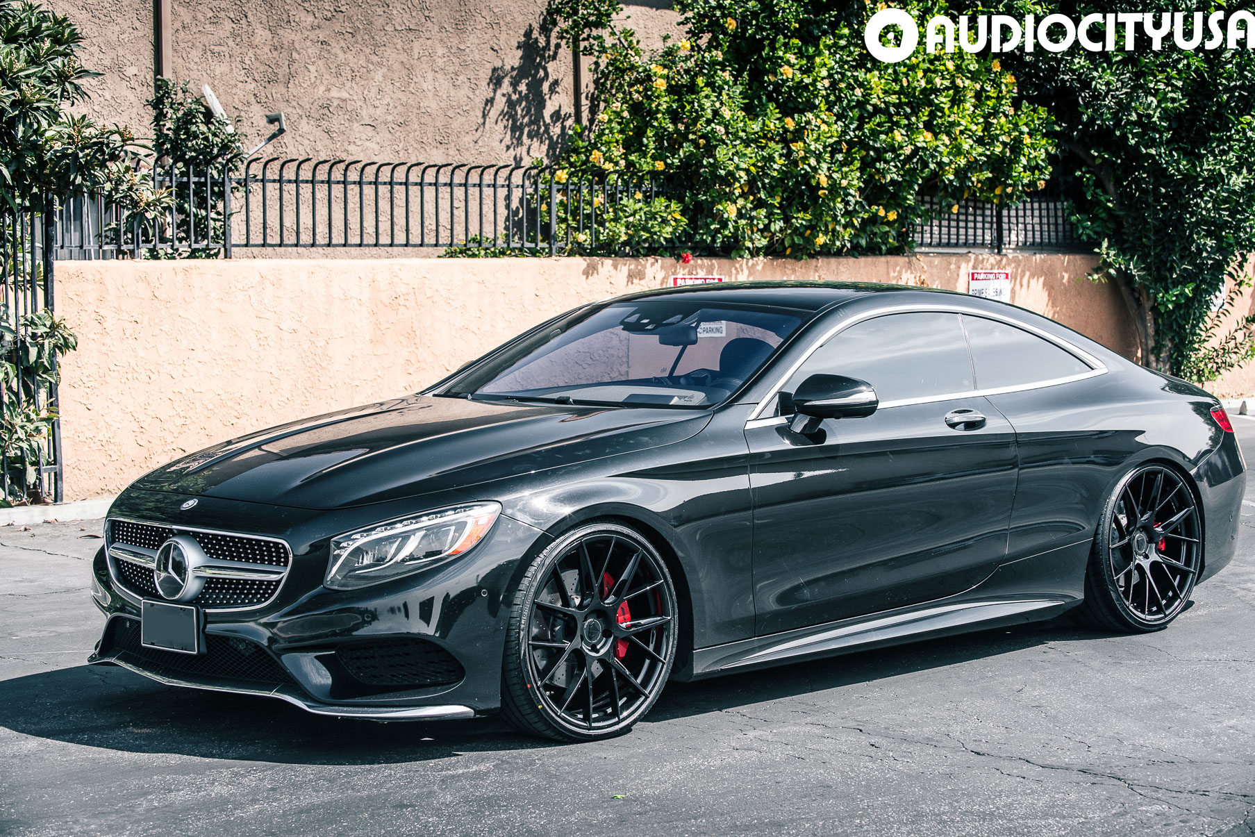 A 2015 Mercedes-Benz S550 on Blaque Diamond BD-F18 Gloss Black Wheels