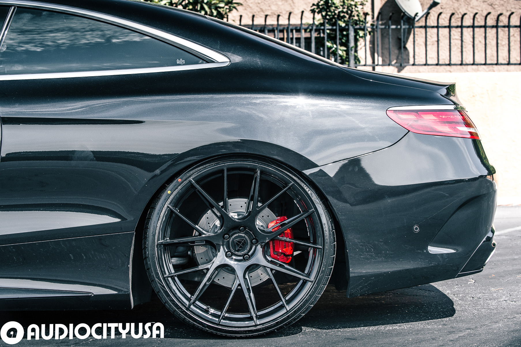 A 2015 Mercedes-Benz S550 on Blaque Diamond BD-F18 Gloss Black Wheels
