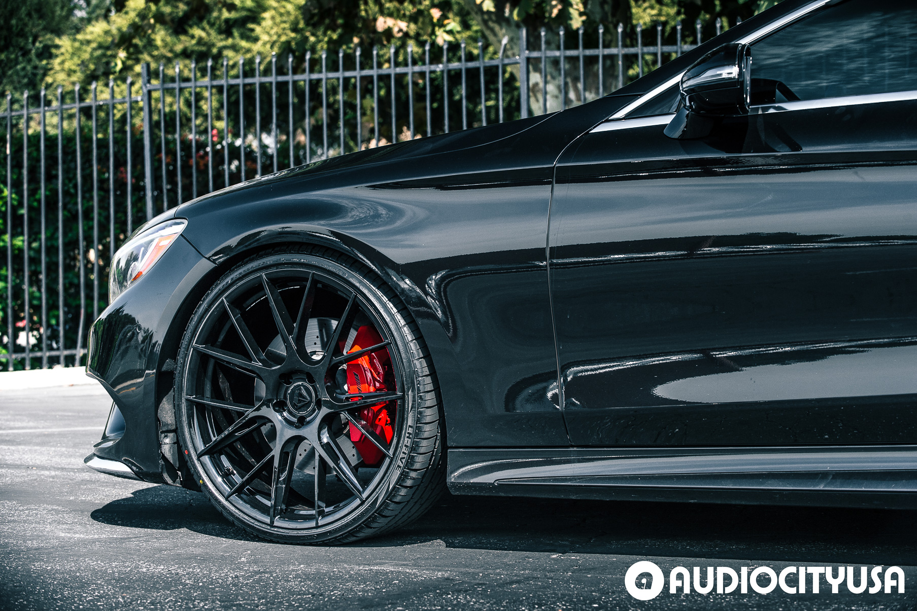A 2015 Mercedes-Benz S550 on Blaque Diamond BD-F18 Gloss Black Wheels