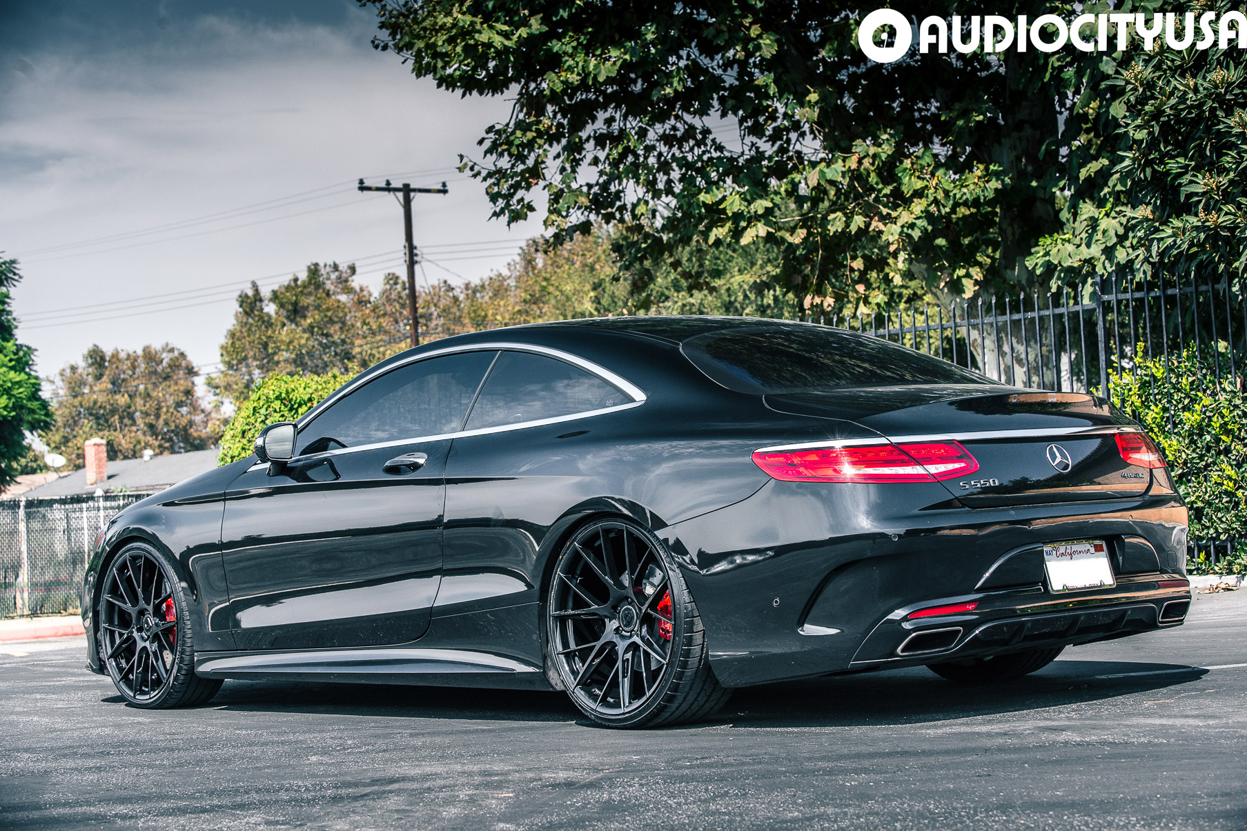 A 2015 Mercedes-Benz S550 on Blaque Diamond BD-F18 Gloss Black Wheels