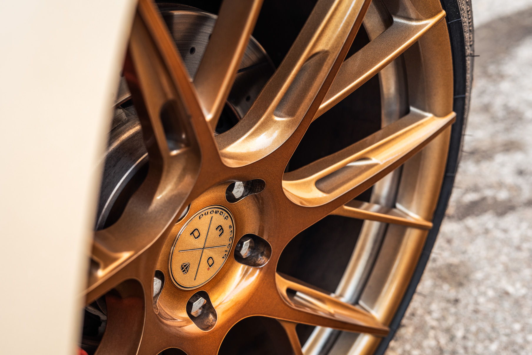 A 2019 Maserati GT on 22 Inch Blaque Diamond BD-F18 Bronze Wheels