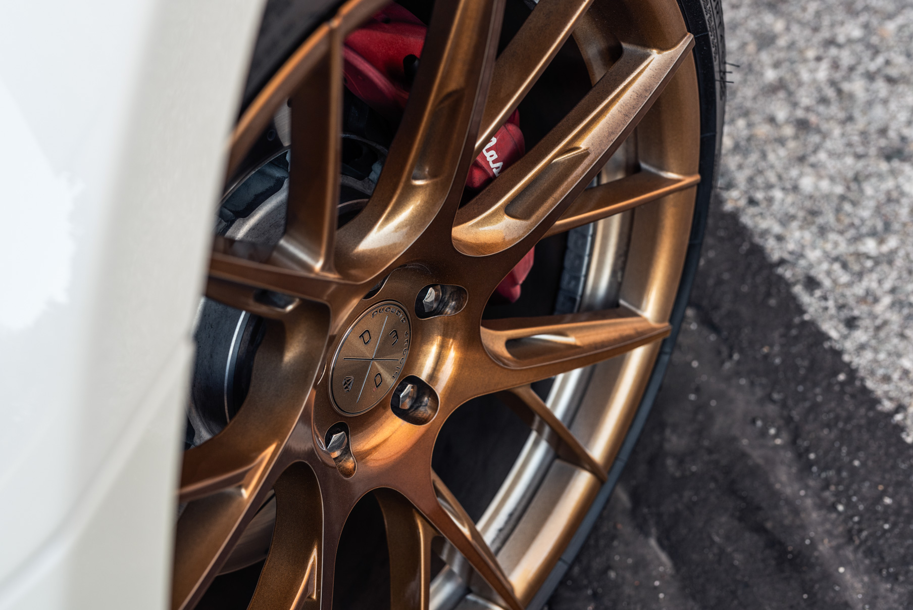 A 2019 Maserati GT on 22 Inch Blaque Diamond BD-F18 Bronze Wheels