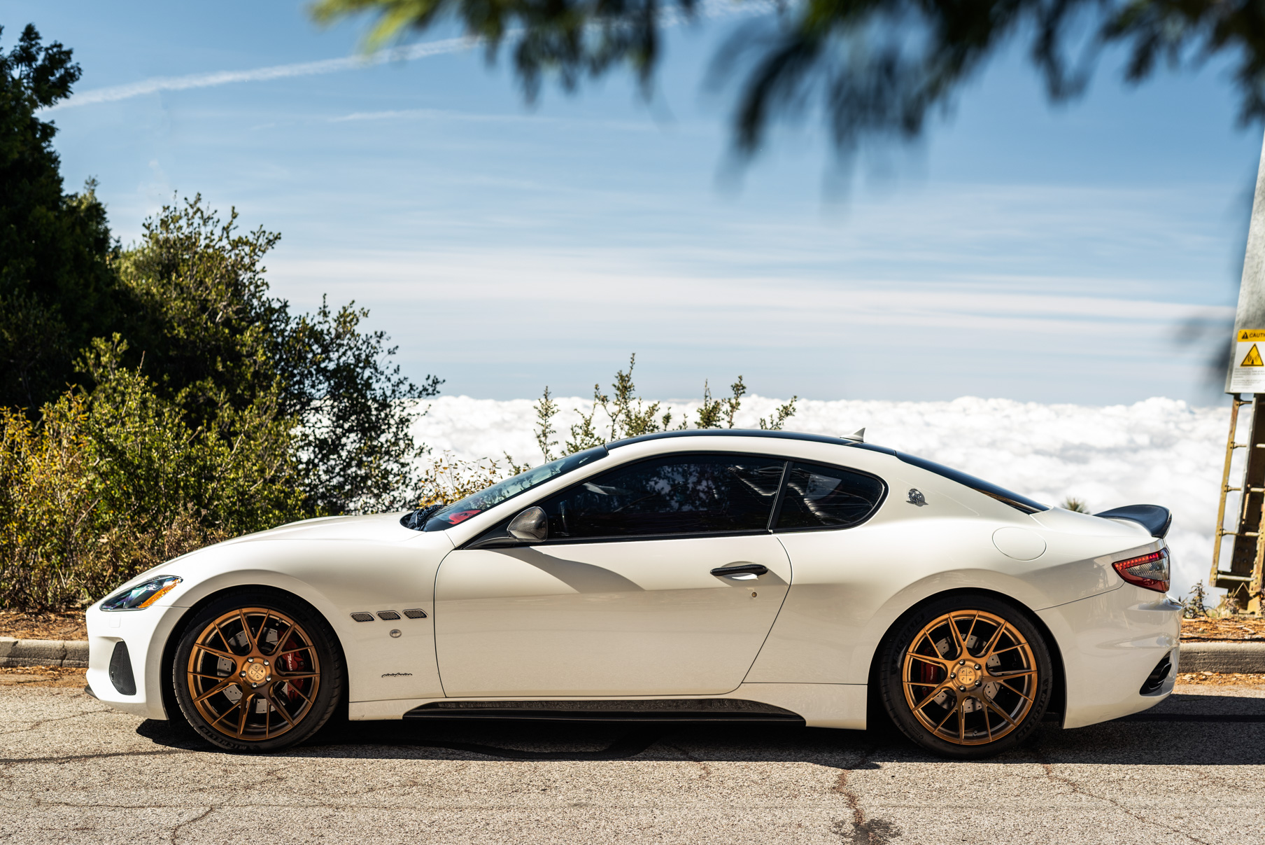 A 2019 Maserati GT on 22 Inch Blaque Diamond BD-F18 Bronze Wheels
