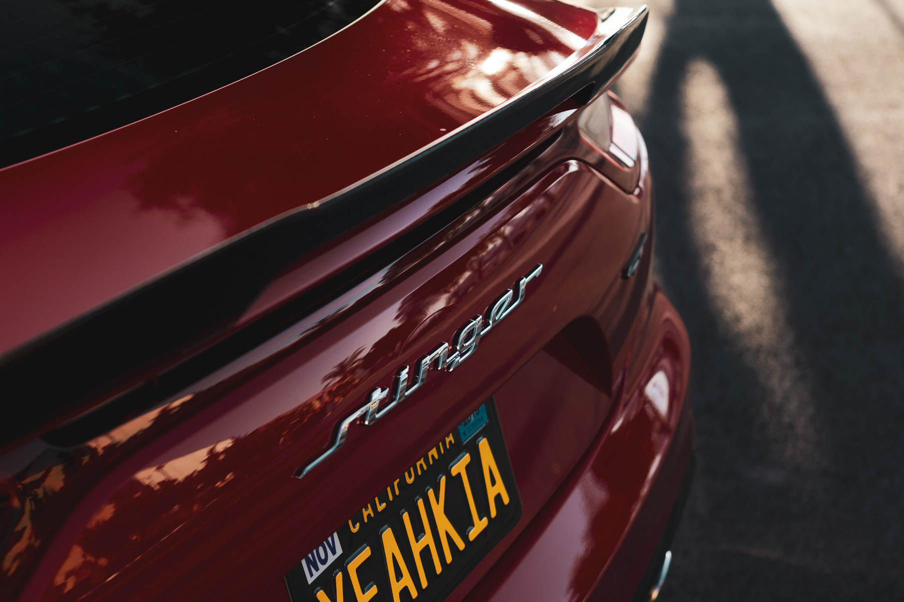 A 2018 Kia Stinger GT on Blaque Diamond BD-F18 Gloss Black Wheels