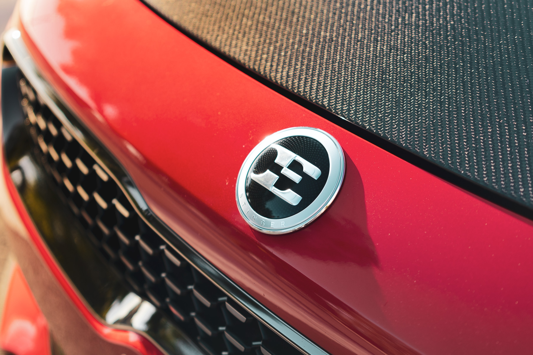 A 2018 Kia Stinger GT on Blaque Diamond BD-F18 Gloss Black Wheels