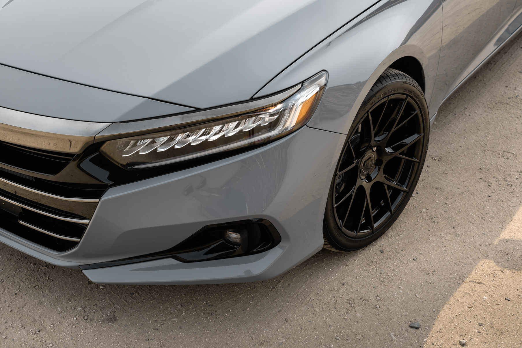 A 2021 Honda Accord on Blaque Diamond BD-F18 Gloss Black Wheels