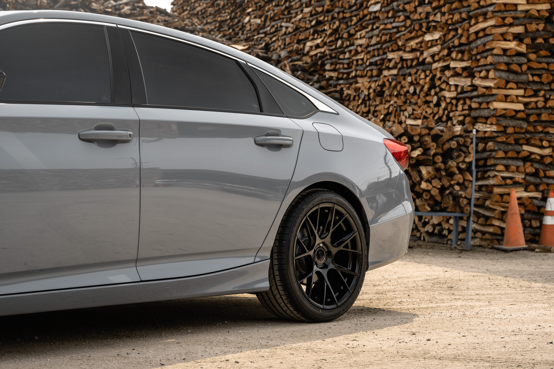 A 2021 Honda Accord on Blaque Diamond BD-F18 Gloss Black Wheels