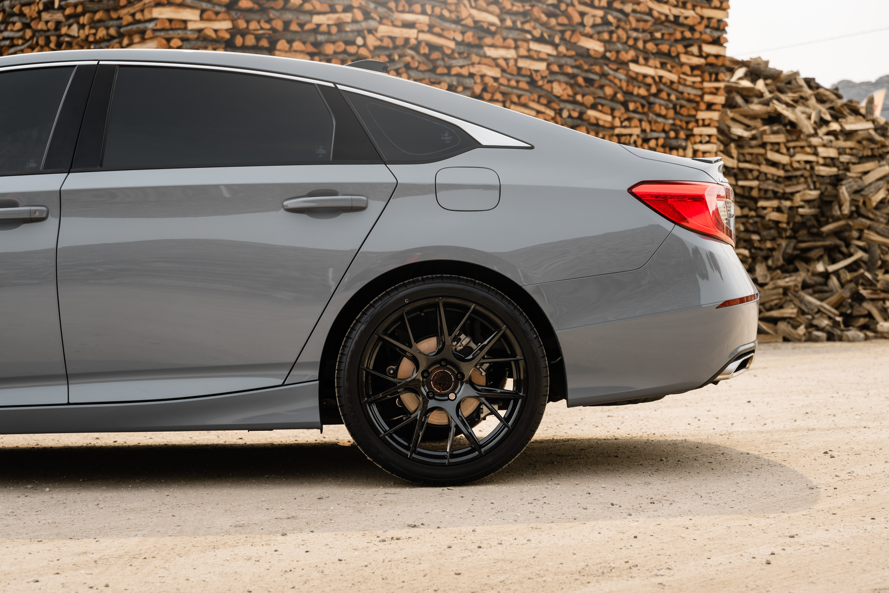 A 2021 Honda Accord on Blaque Diamond BD-F18 Gloss Black Wheels