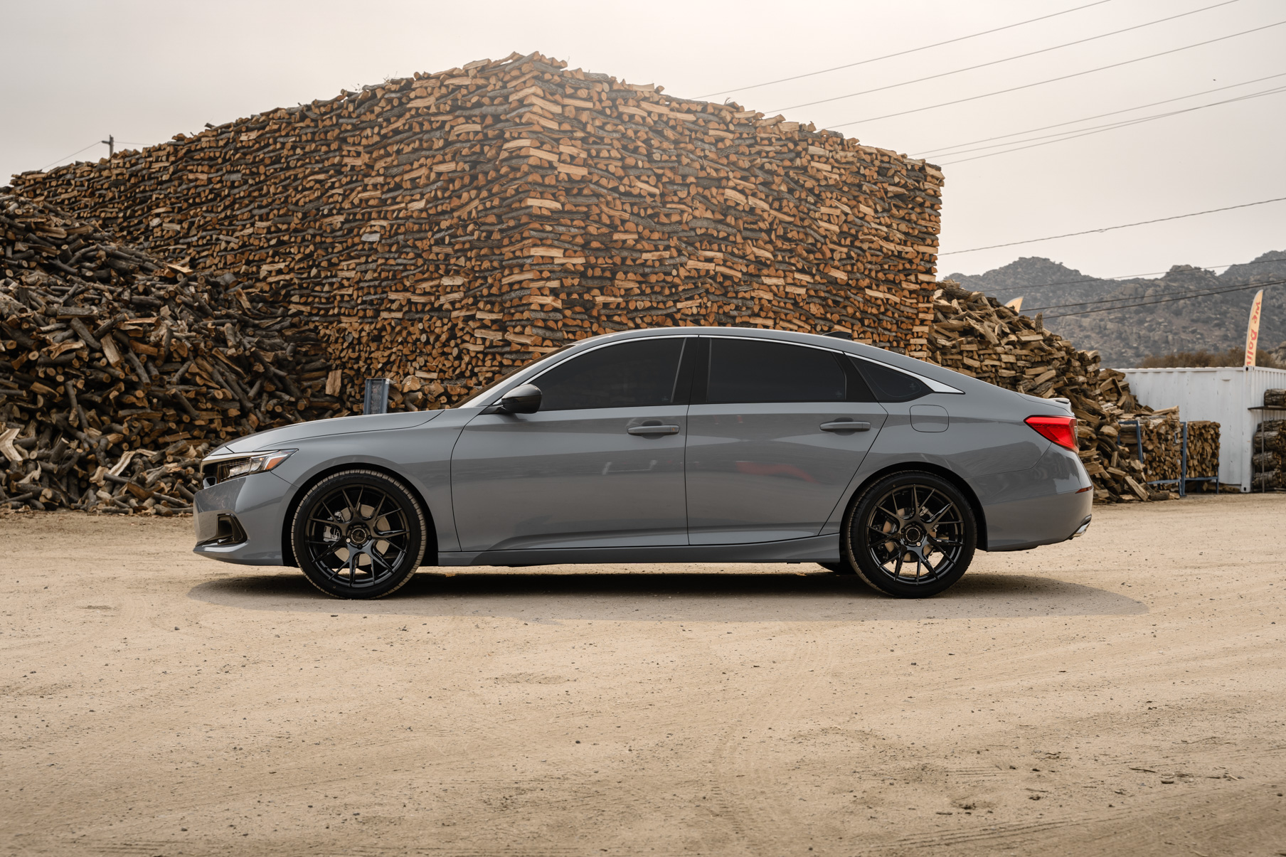 A 2021 Honda Accord on Blaque Diamond BD-F18 Gloss Black Wheels
