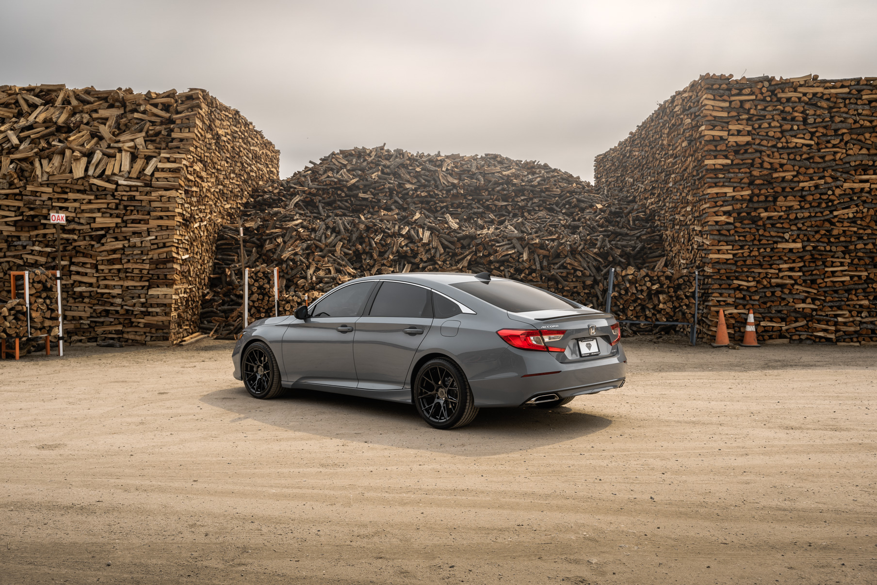A 2021 Honda Accord on Blaque Diamond BD-F18 Gloss Black Wheels