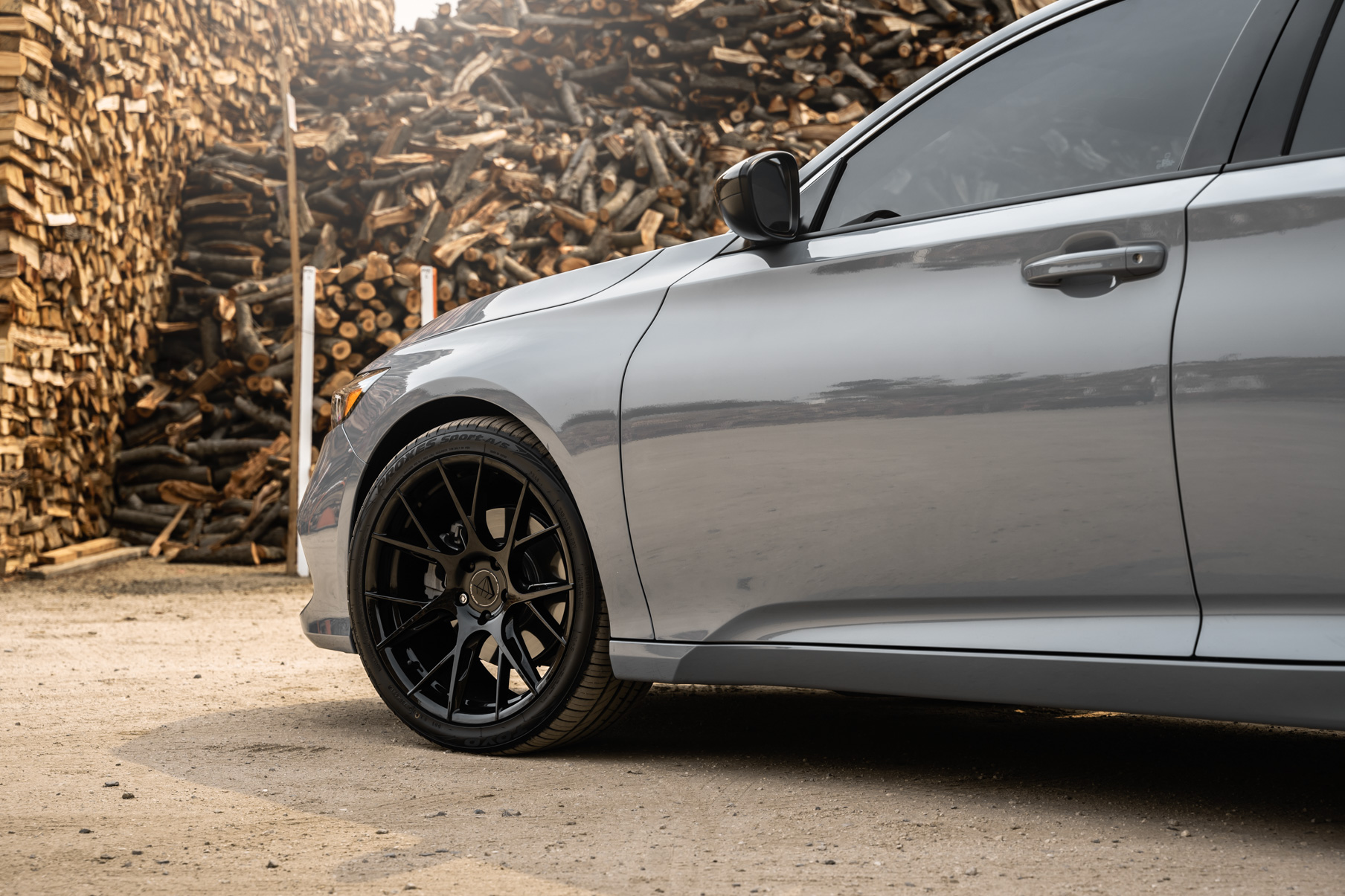 A 2021 Honda Accord on Blaque Diamond BD-F18 Gloss Black Wheels