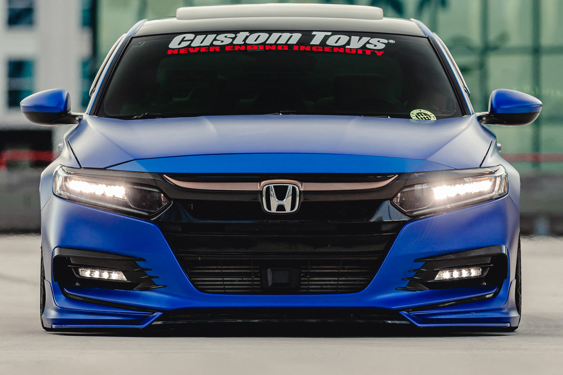 A 2018 Honda Accord Sport on 20 Inch Blaque Diamond BD-F18 Polished Rose Gold Wheels