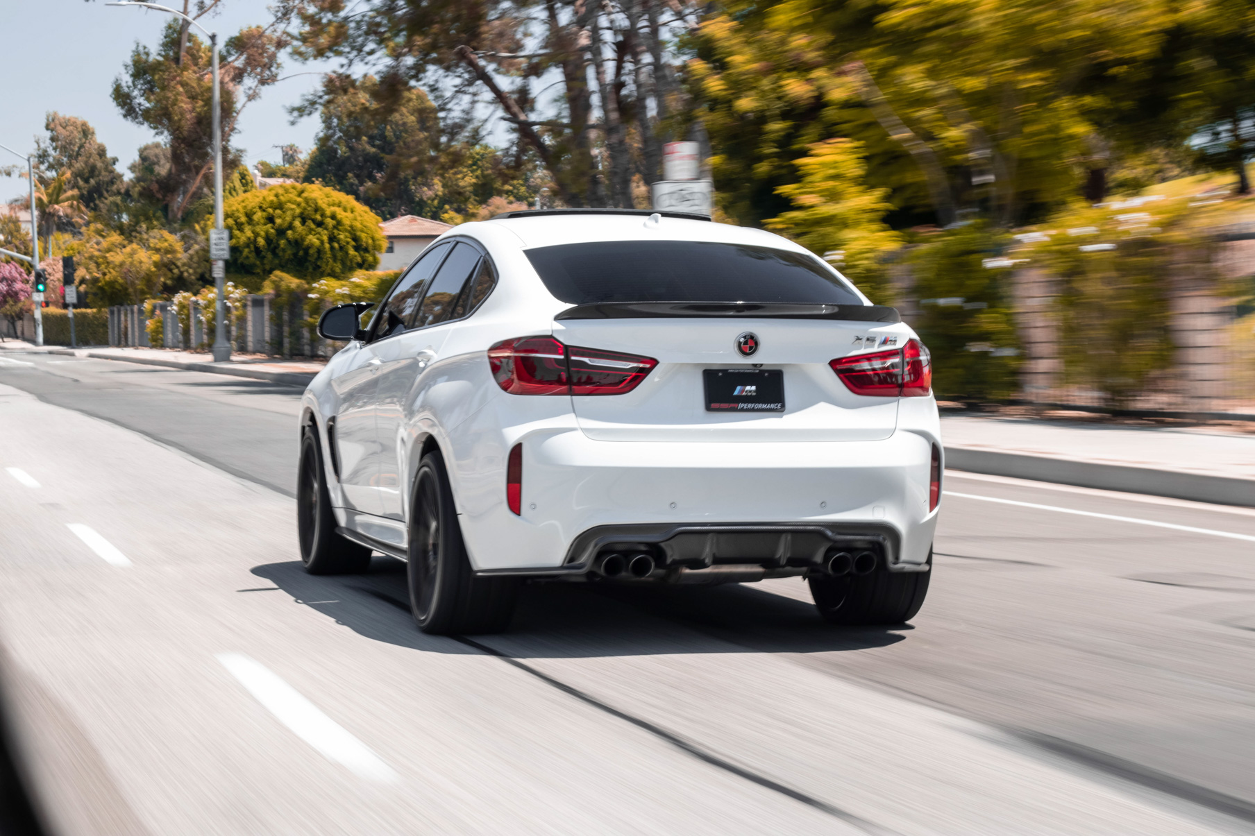A 2018 BMW X6M on 22 Inch Blaque Diamond BD-F18 Gloss Black Wheels