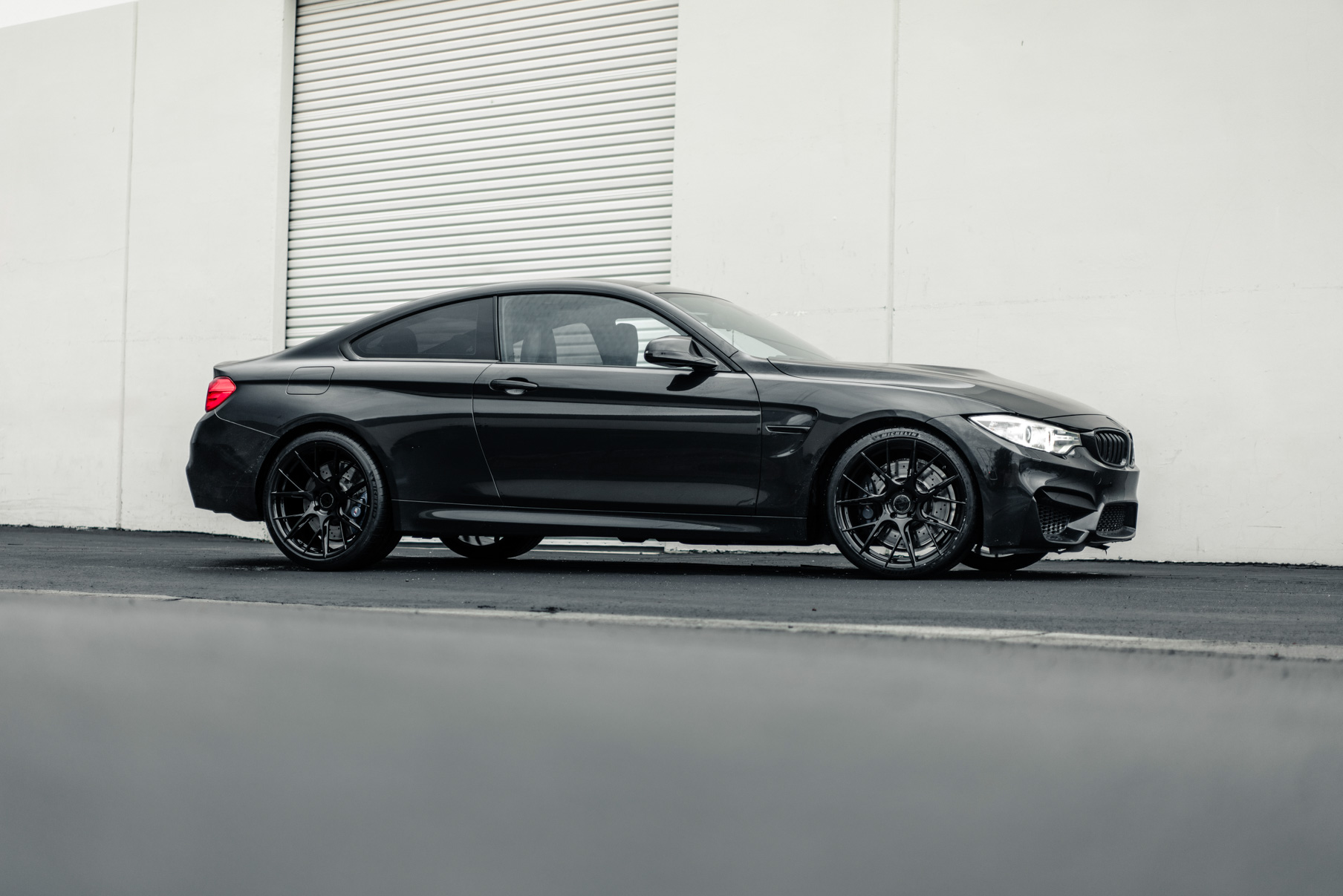 A 2017 BMW M4 on 20 Inch Blaque Diamond BD-F18 Gloss Black Wheels