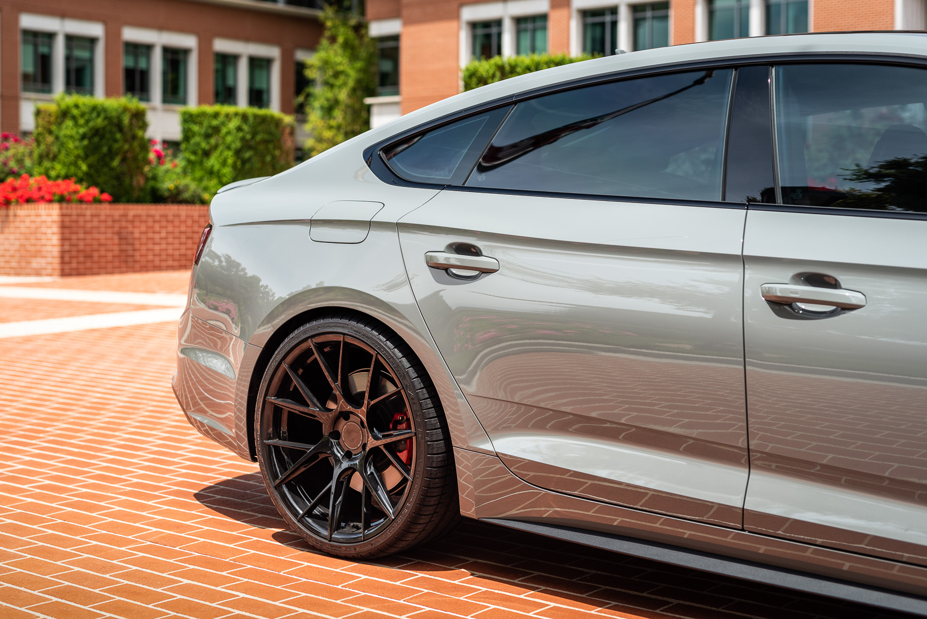 A 2018 Audi S5 Nardo on 20 Inch Blaque Diamond BD-F18 Gloss Black Wheels
