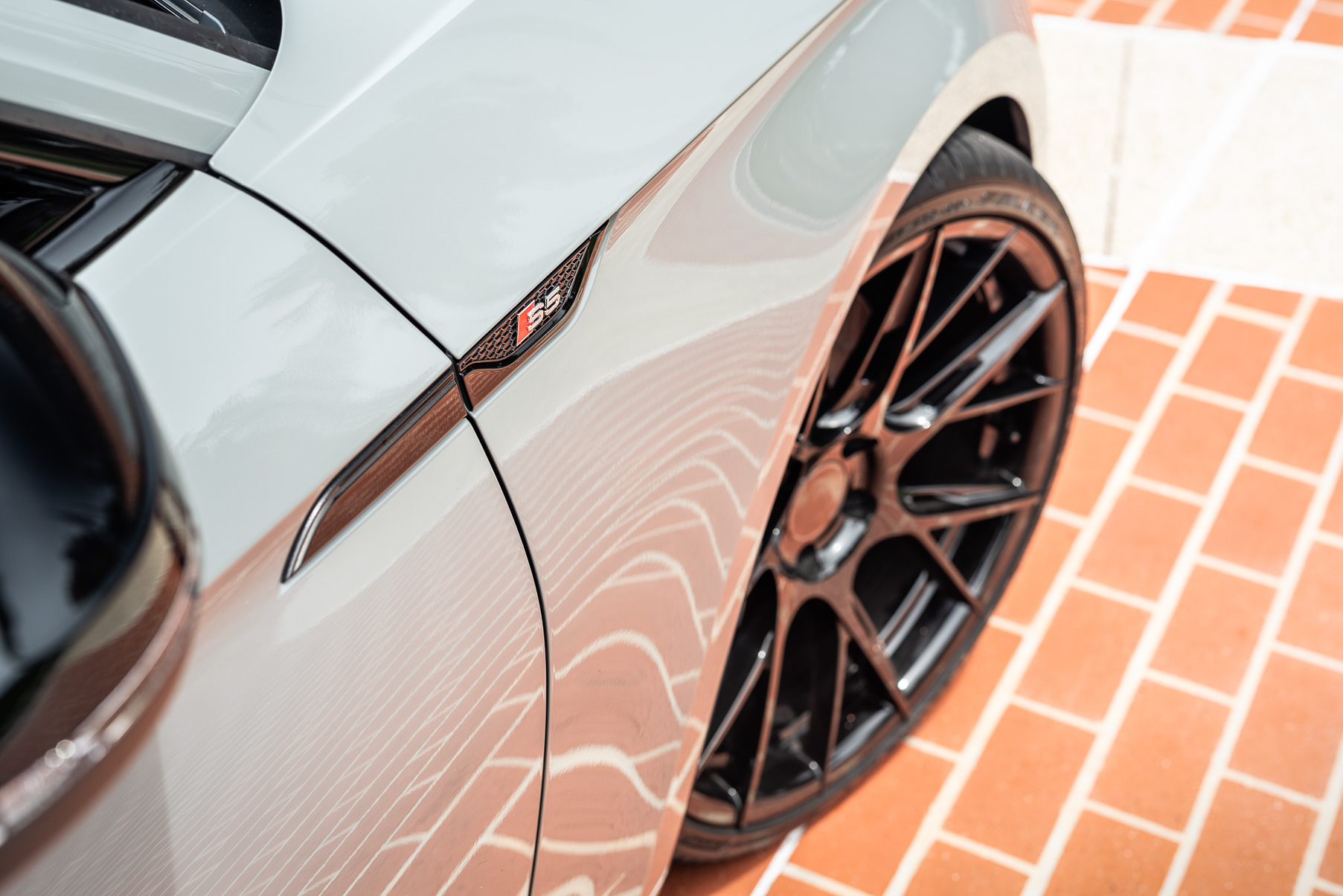 A 2018 Audi S5 Nardo on 20 Inch Blaque Diamond BD-F18 Gloss Black Wheels