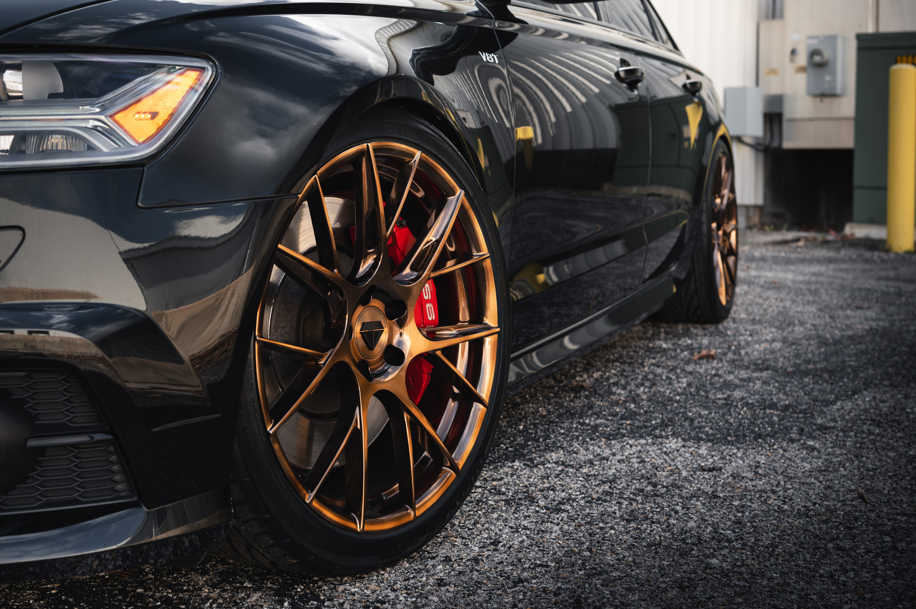 A 2016 Audi A6 Ryan Vibe on Blaque Diamond BD-F18 Bronze Wheels