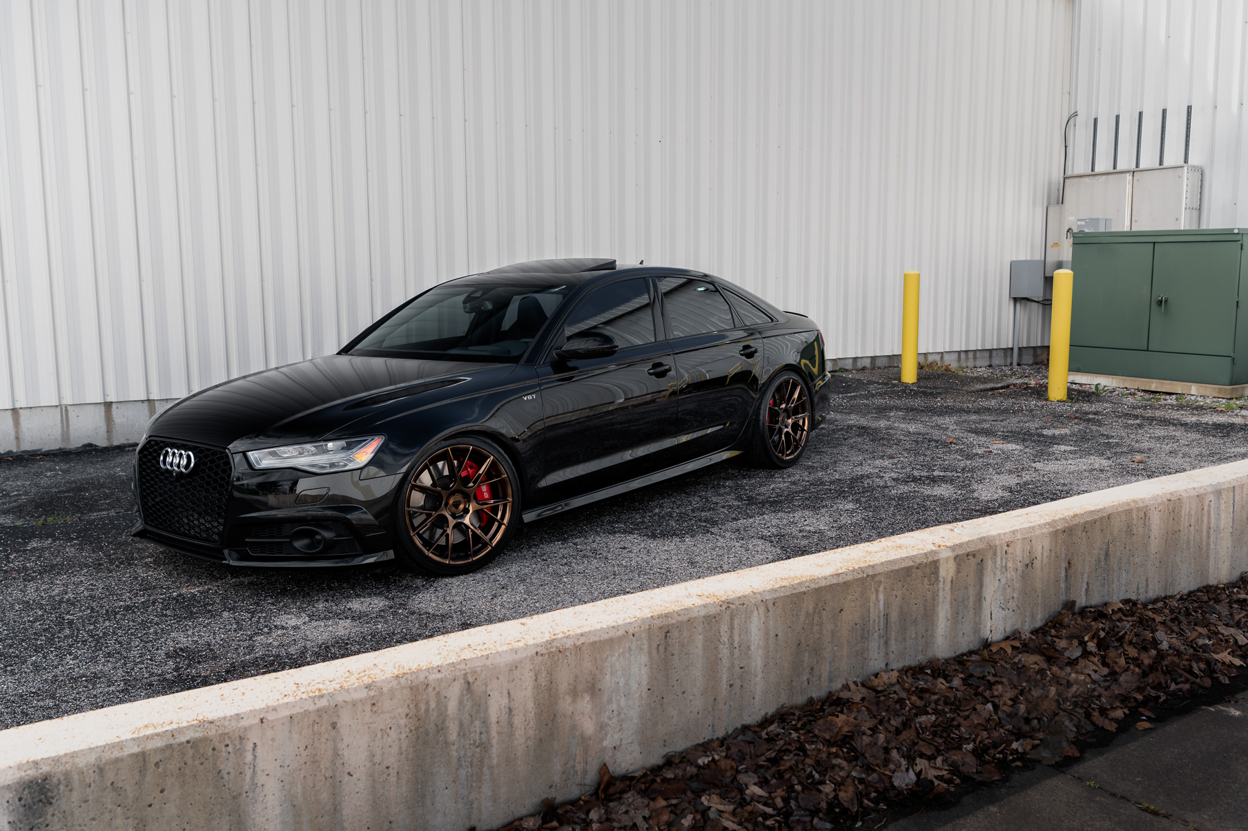 A 2016 Audi A6 Ryan Vibe on Blaque Diamond BD-F18 Bronze Wheels