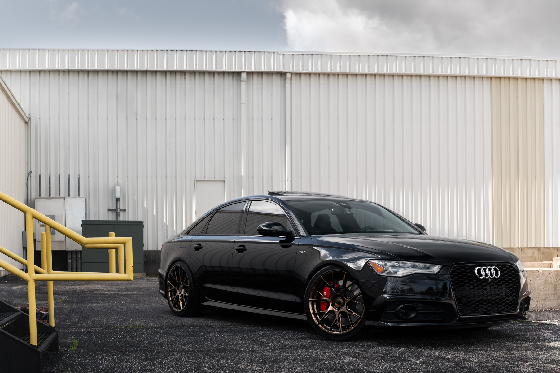 A 2016 Audi A6 Ryan Vibe on Blaque Diamond BD-F18 Bronze Wheels