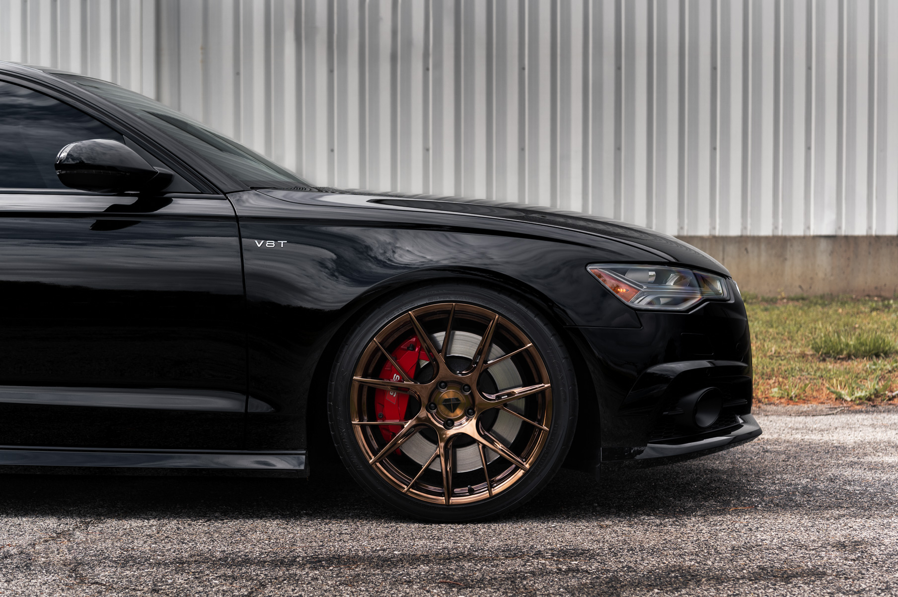 A 2016 Audi A6 Ryan Vibe on Blaque Diamond BD-F18 Bronze Wheels