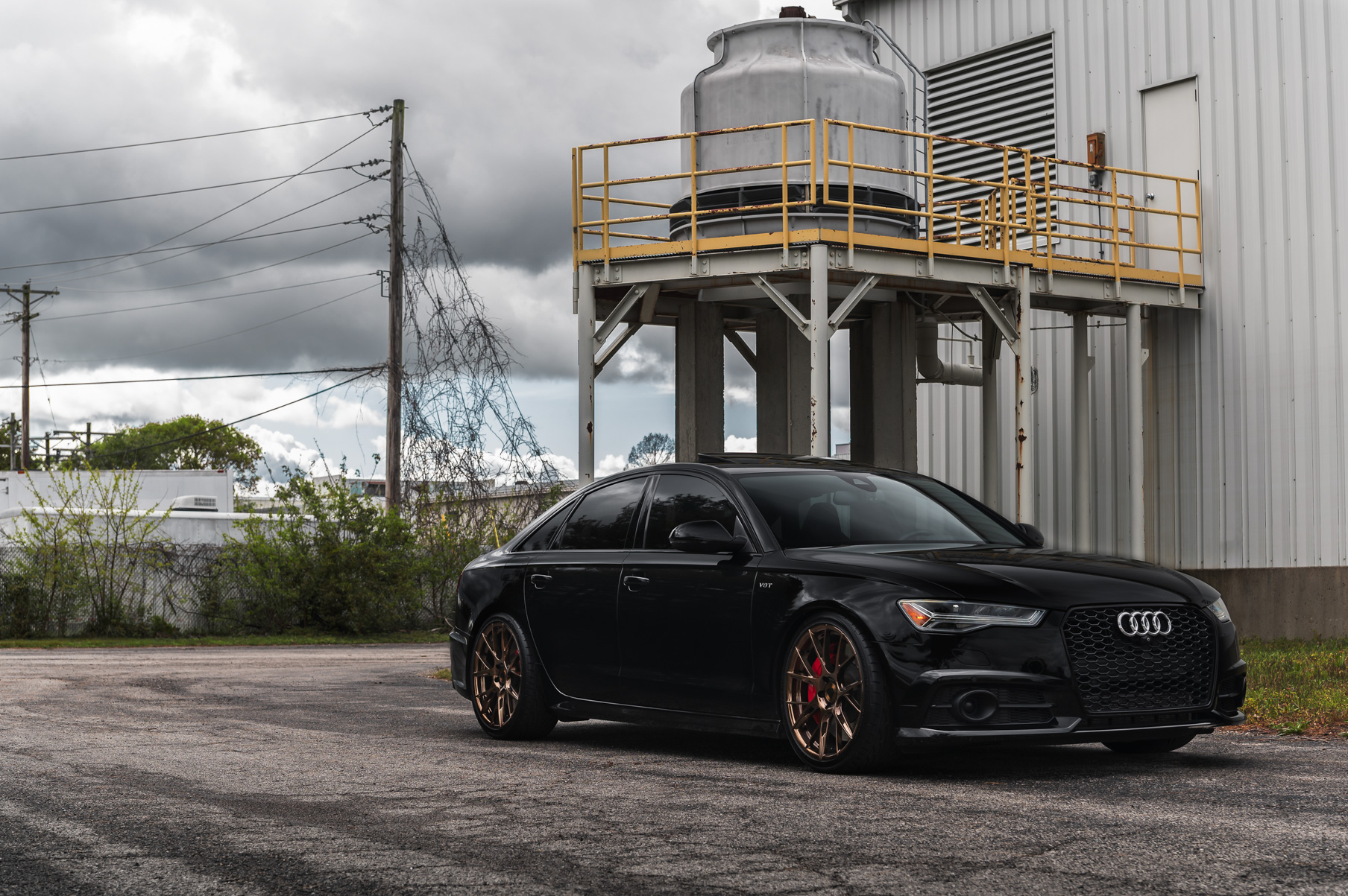 A 2016 Audi A6 Ryan Vibe on Blaque Diamond BD-F18 Bronze Wheels