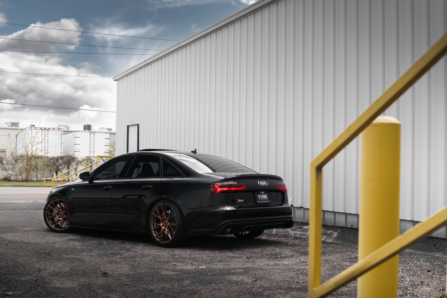 A 2016 Audi A6 Ryan Vibe on Blaque Diamond BD-F18 Bronze Finish Wheels