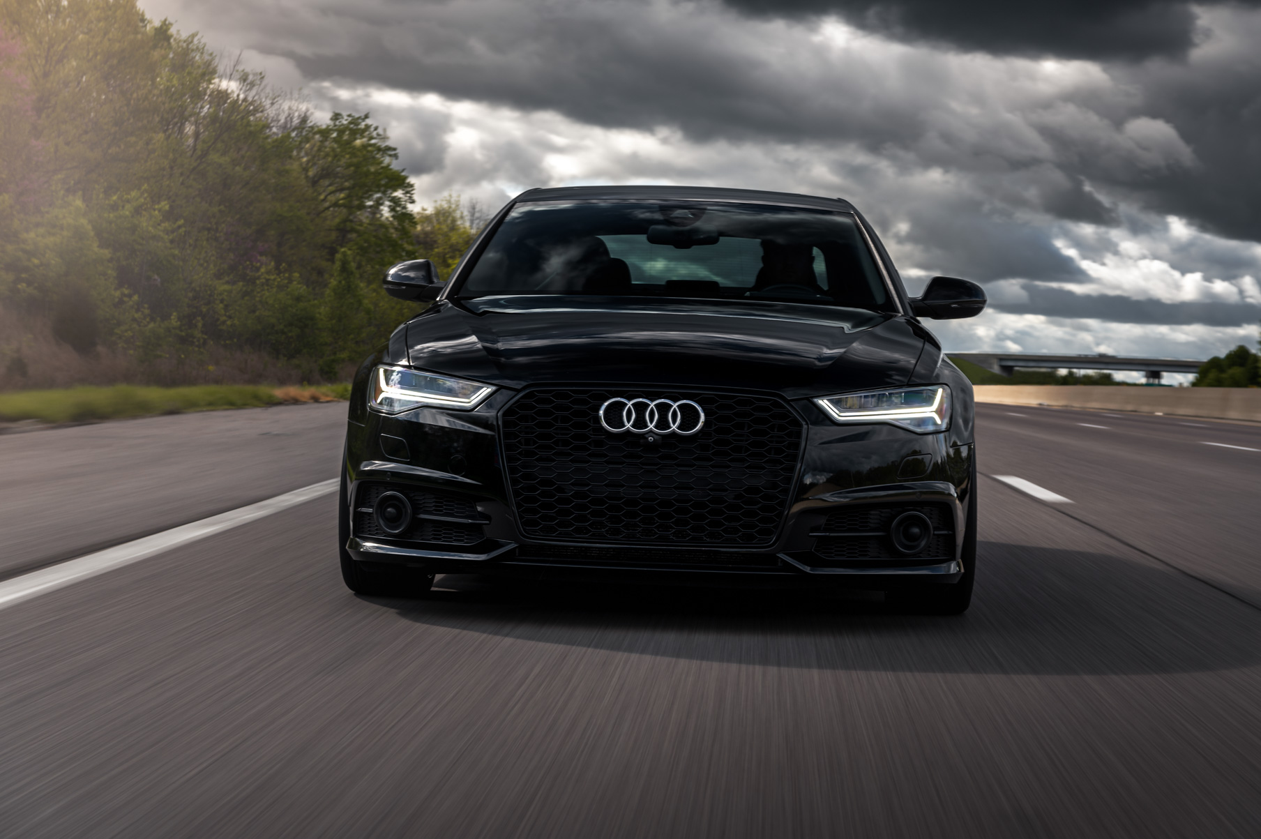 A 2016 Audi A6 Ryan Vibe on Blaque Diamond BD-F18 Bronze Finish Wheels