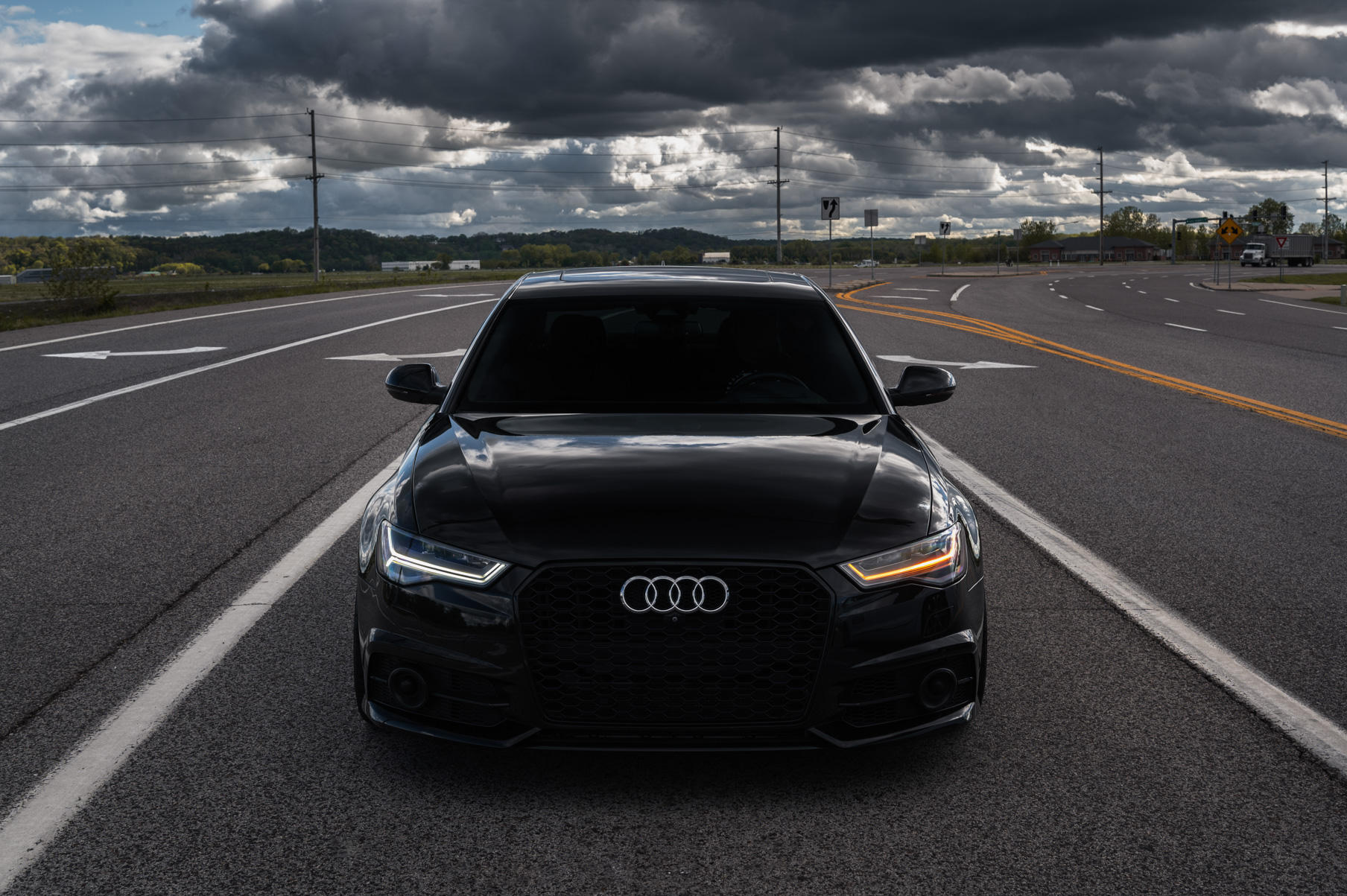 A 2016 Audi A6 Ryan Vibe on Blaque Diamond BD-F18 Bronze Finish Wheels
