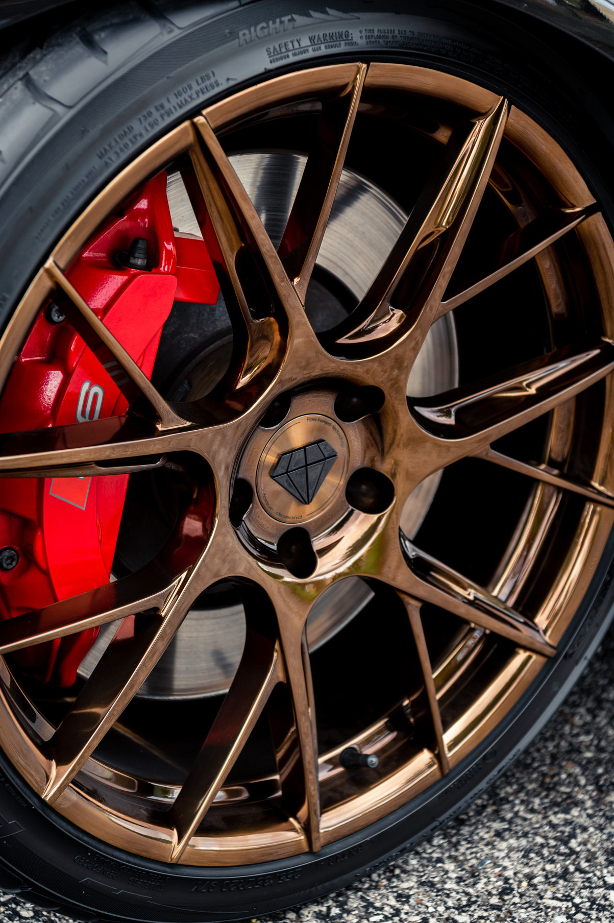 A 2016 Audi A6 Ryan Vibe on Blaque Diamond BD-F18 Bronze Finish Wheels