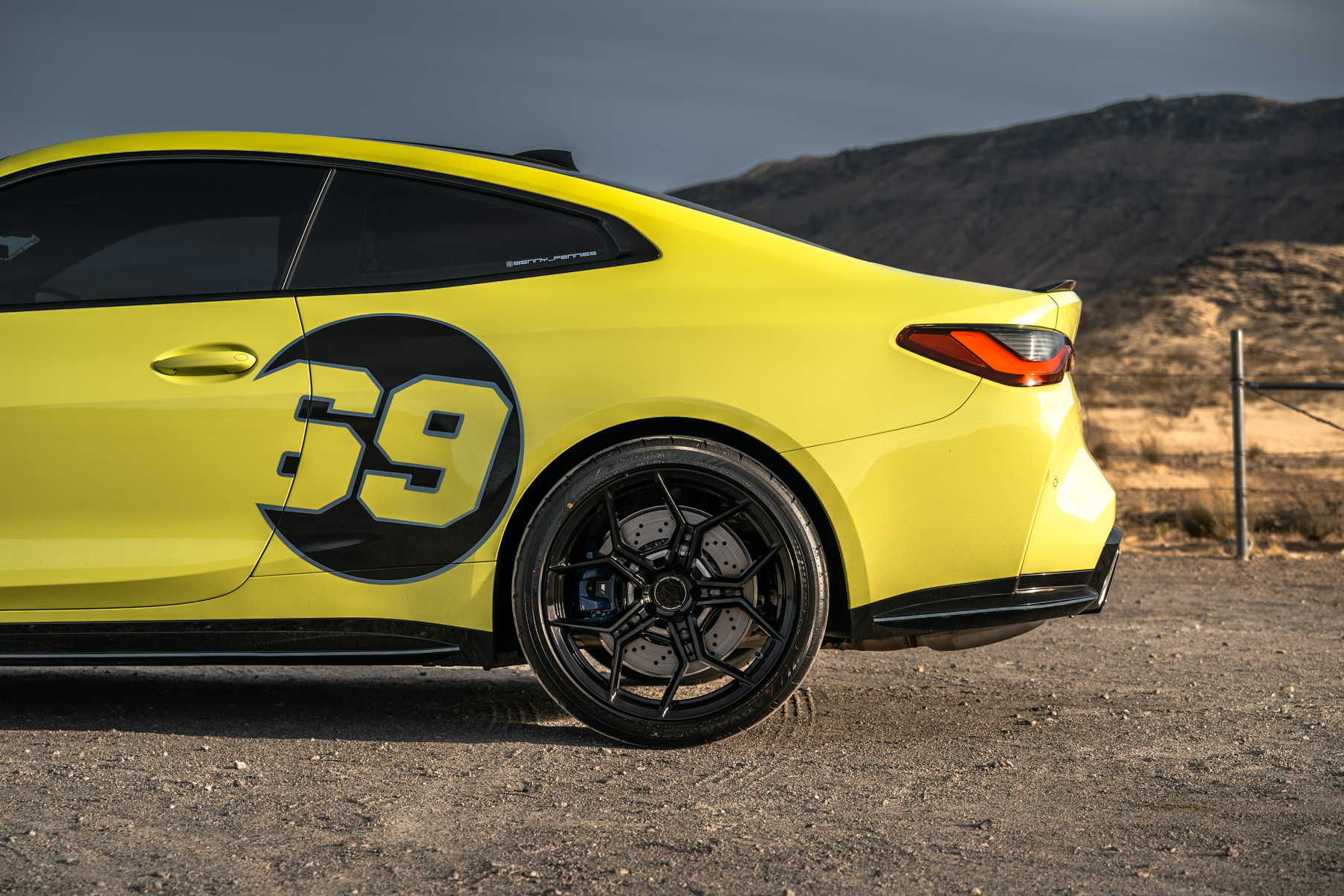 A 2021 BMW M4 Competition on Blaque Diamond BD-F25 Gloss Black Wheels