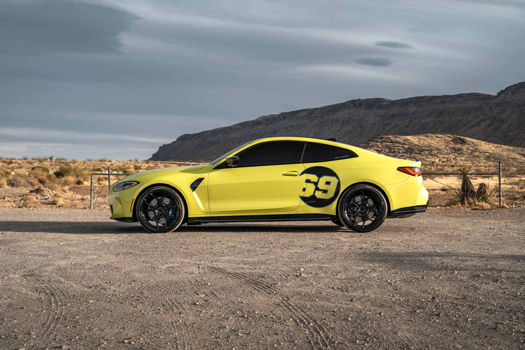 A 2021 BMW M4 Competition on Blaque Diamond BD-F25 Gloss Black Wheels