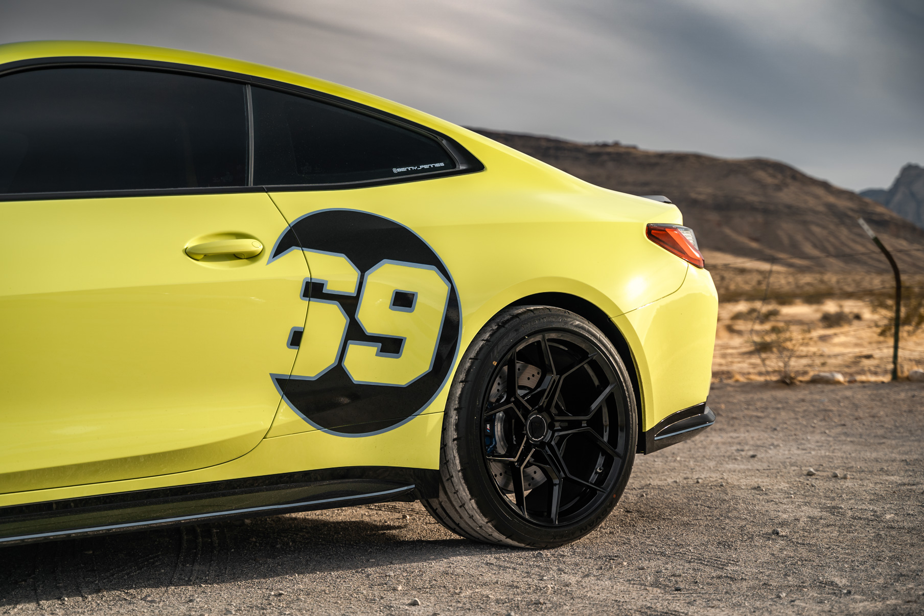 A 2021 BMW M4 Competition on Blaque Diamond BD-F25 Gloss Black Wheels