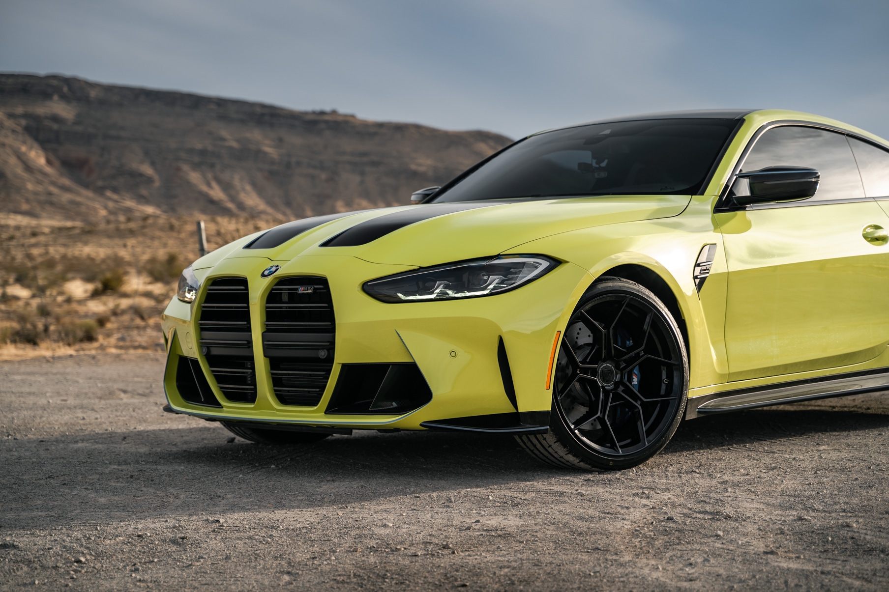 A 2021 BMW M4 Competition on Blaque Diamond BD-F25 Gloss Black Wheels