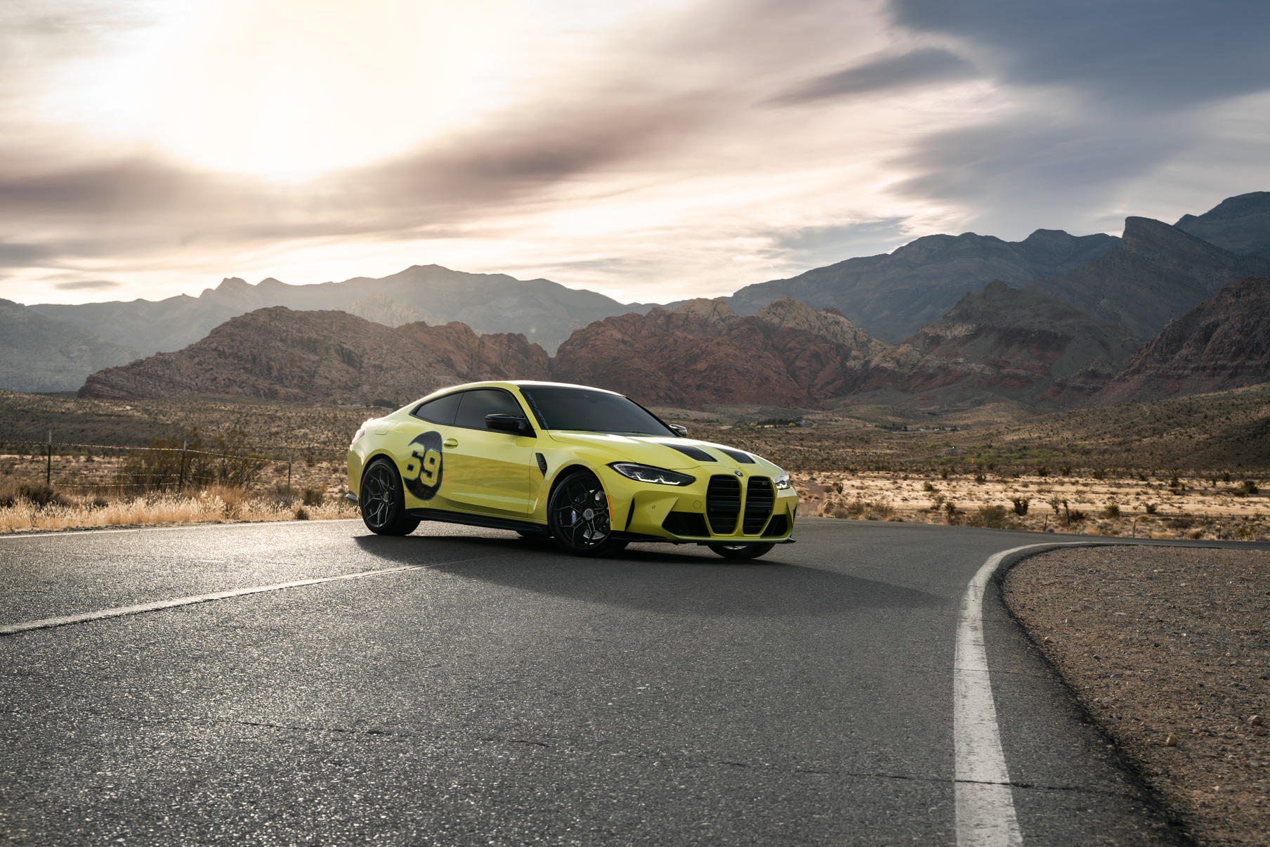 A 2021 BMW M4 Competition on Blaque Diamond BD-F25 Gloss Black Wheels