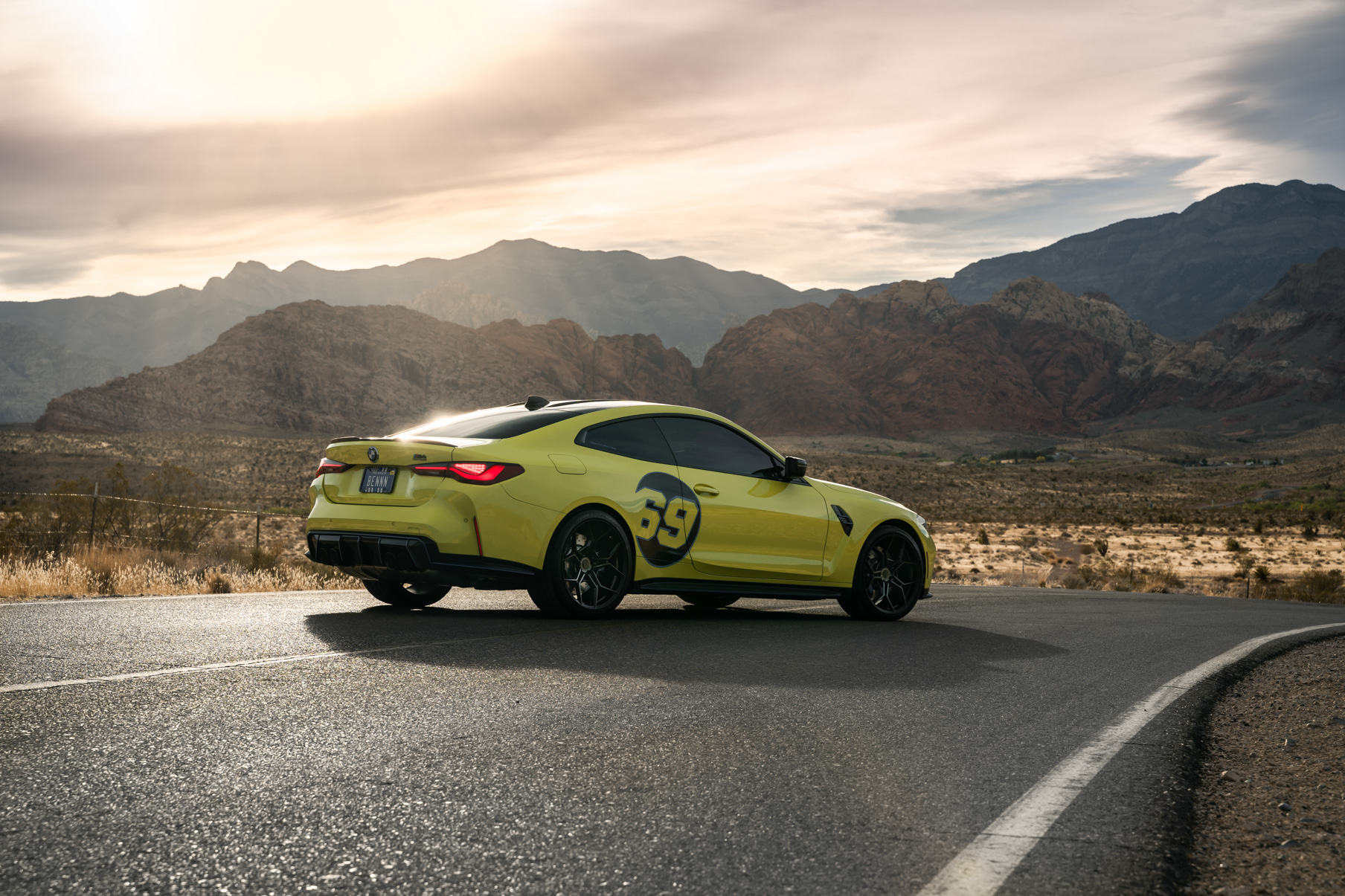 A 2021 BMW M4 Competition on Blaque Diamond BD-F25 Gloss Black Wheels