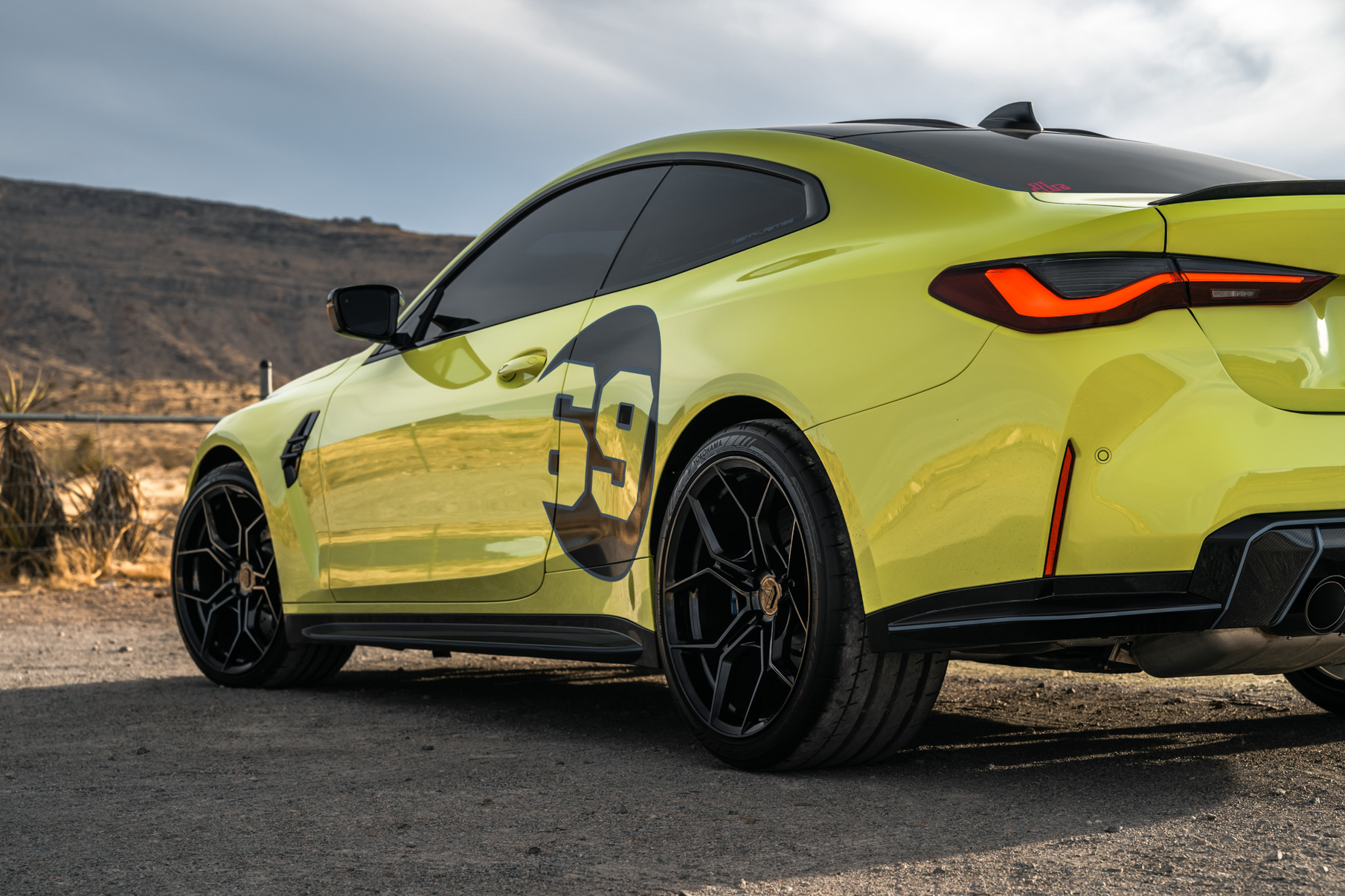 A 2021 BMW M4 Competition on Blaque Diamond BD-F25 Gloss Black Wheels