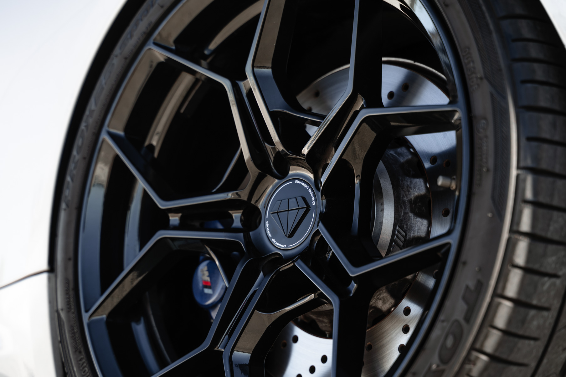 A 2018 BMW M4 on 20 Inch Blaque Diamond BD-F25 Gloss Black Wheels