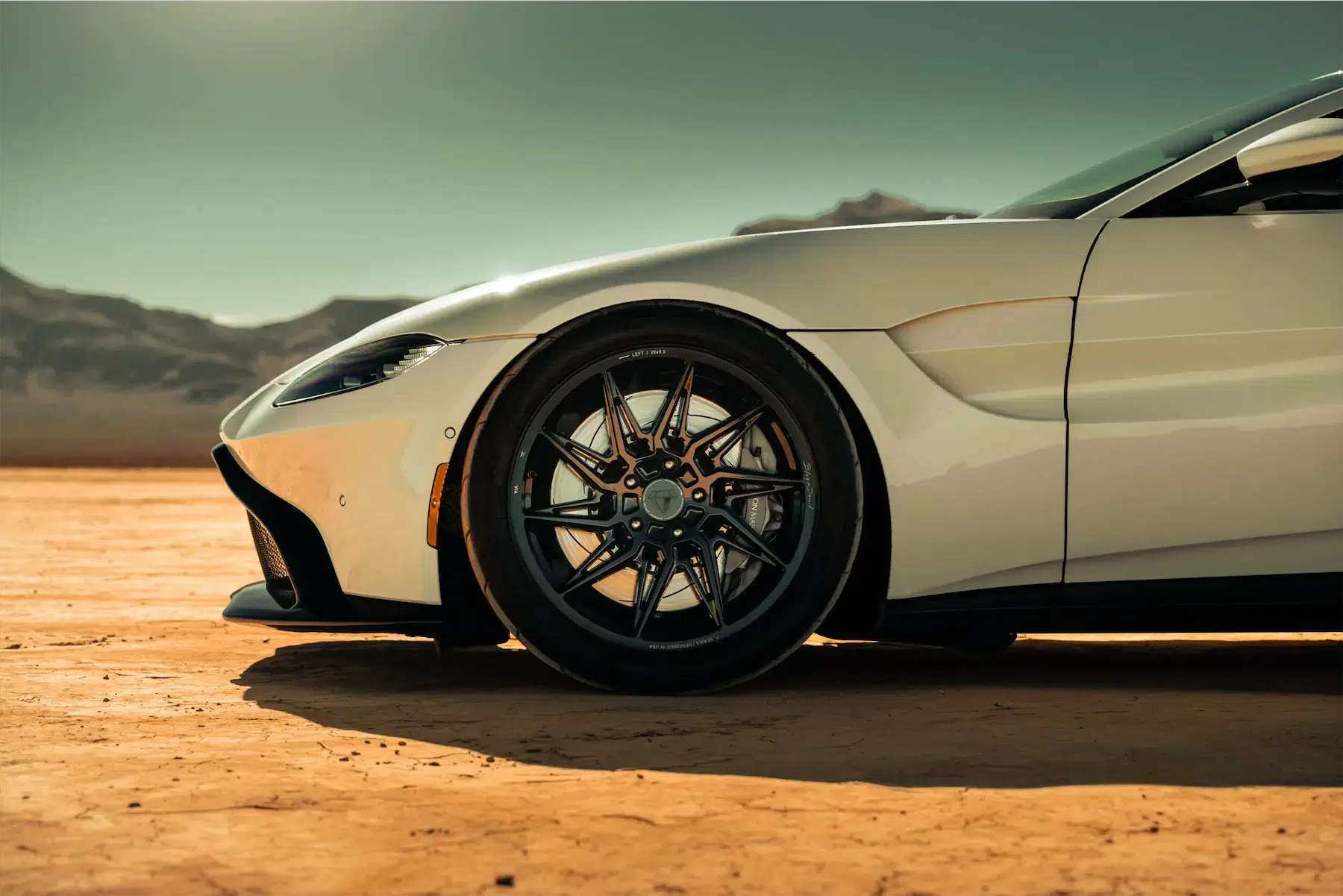 A 2020 Aston Martin Vantage on 20 Inch Blaque Diamond BD-F20 Gloss Black Wheels