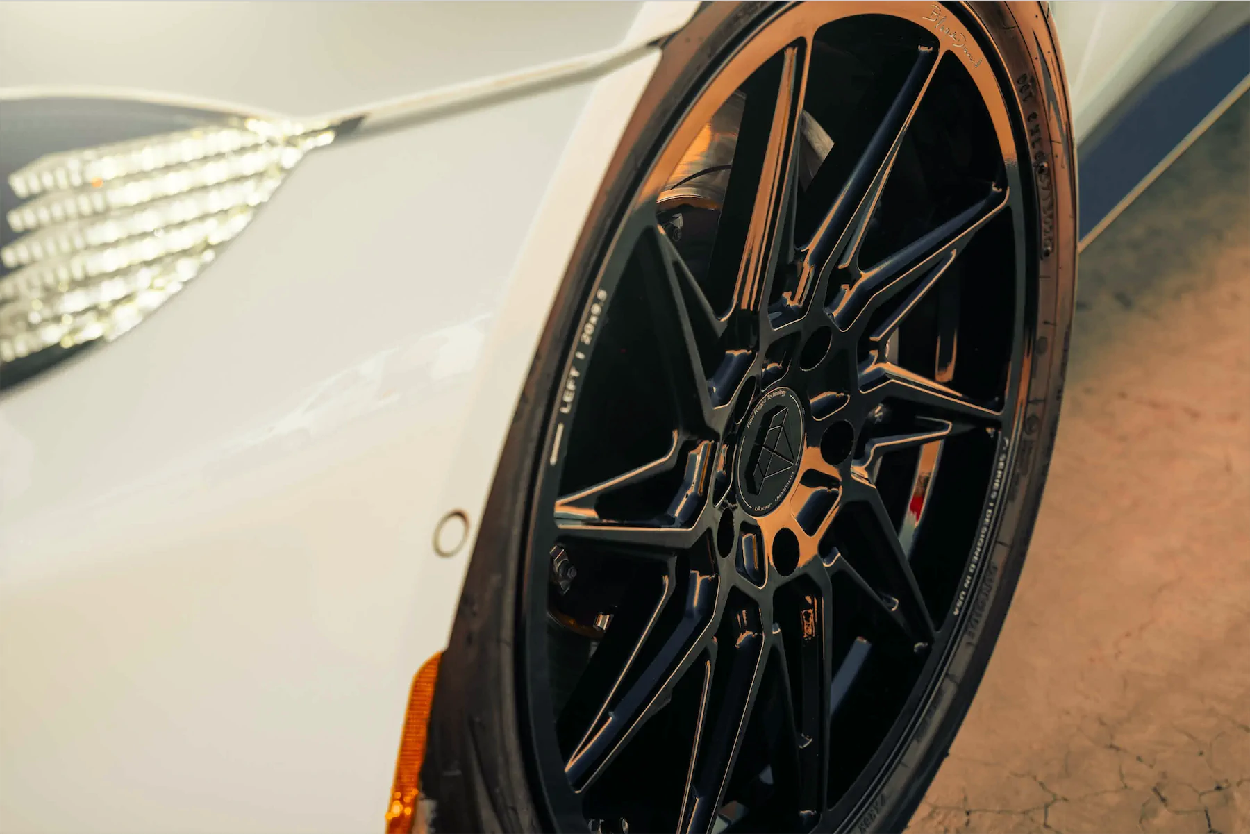 A 2020 Aston Martin Vantage on 20 Inch Blaque Diamond BD-F20 Gloss Black Wheels