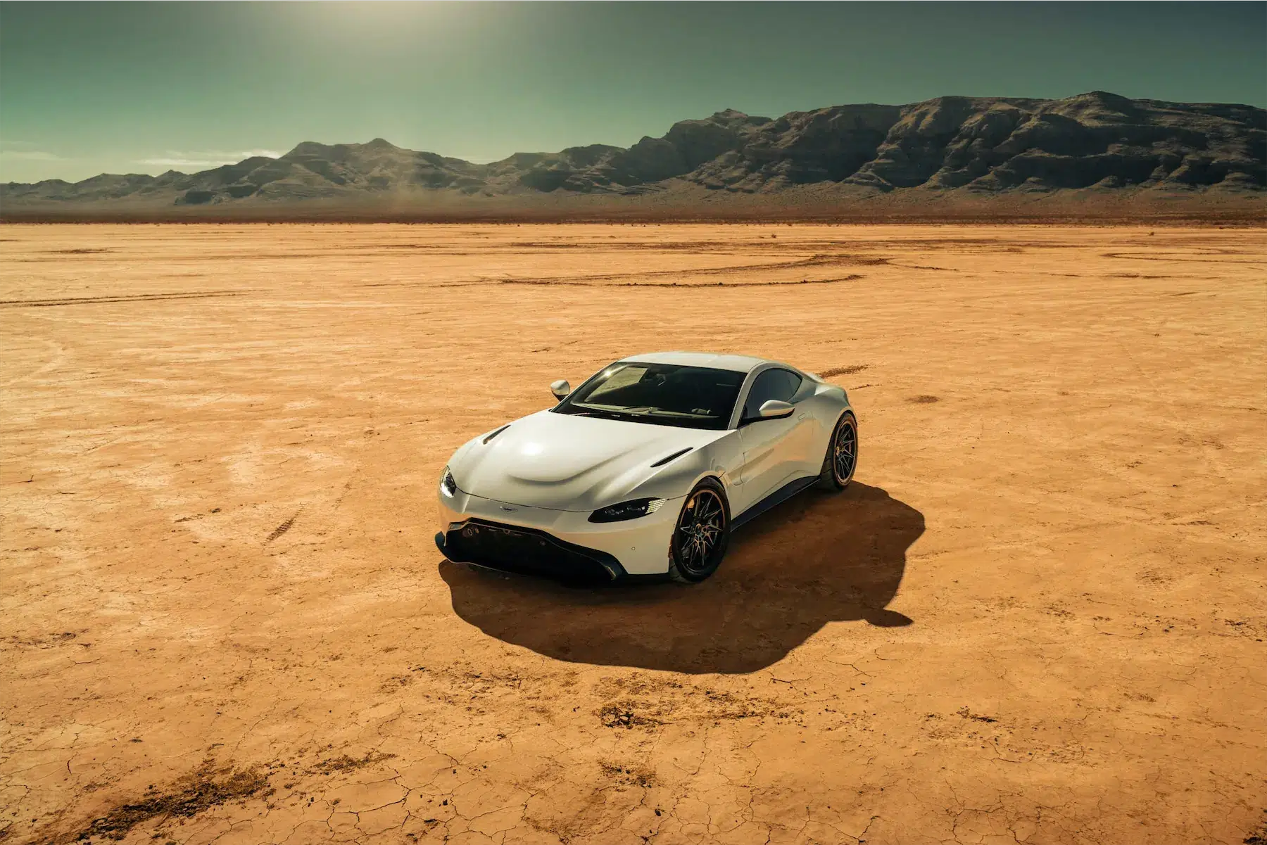 A 2020 Aston Martin Vantage on 20 Inch Blaque Diamond BD-F20 Gloss Black Wheels