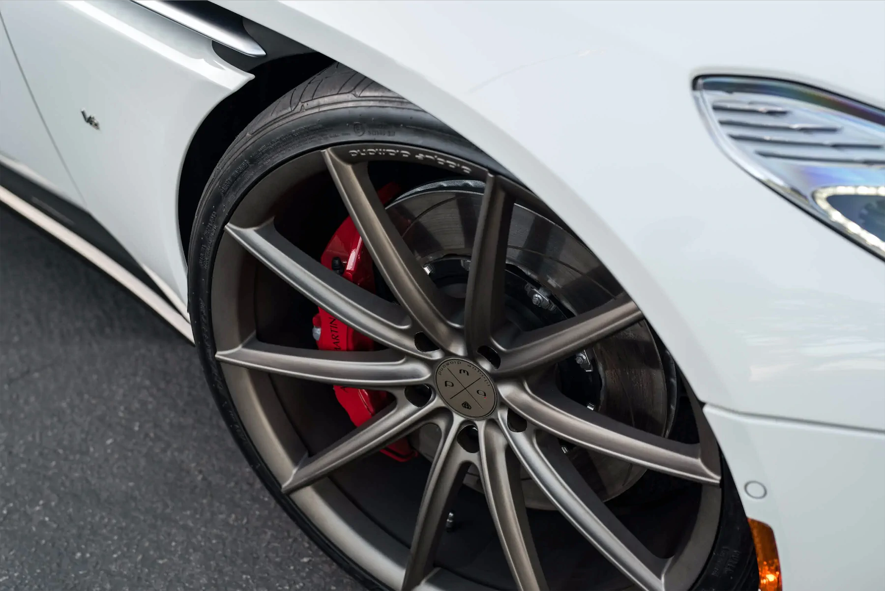 A 2017 Aston Martin DB11 on Blaque Diamond BD-11 Matte Antique Bronze Wheels