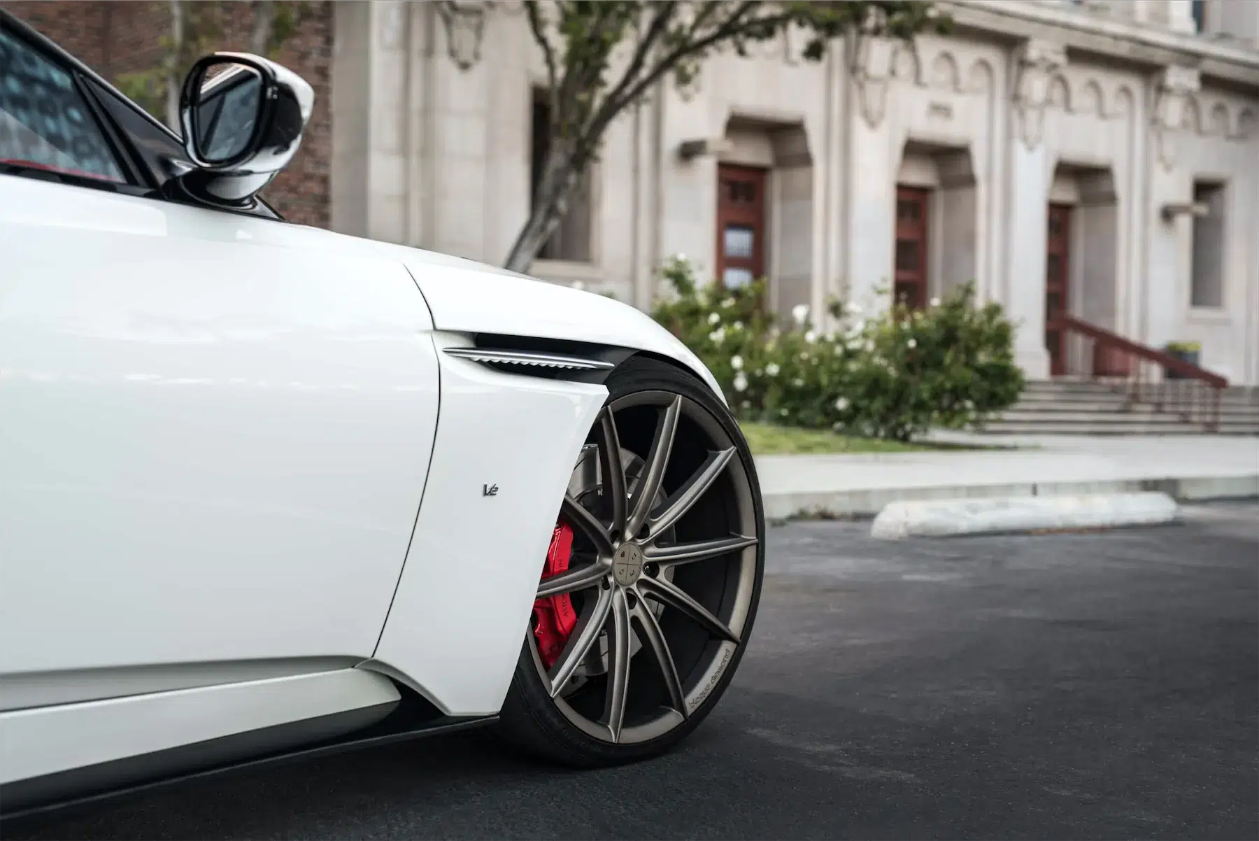 A 2017 Aston Martin DB11 on 22 Inch Blaque Diamond BD-11 Matte Antique Bronze Wheels