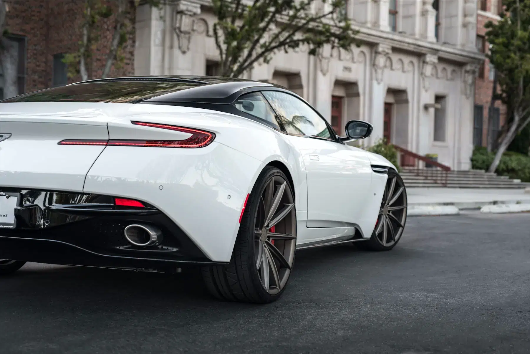 A 2017 Aston Martin DB11 on 22 Inch Blaque Diamond BD-11 Matte Antique Bronze Wheels
