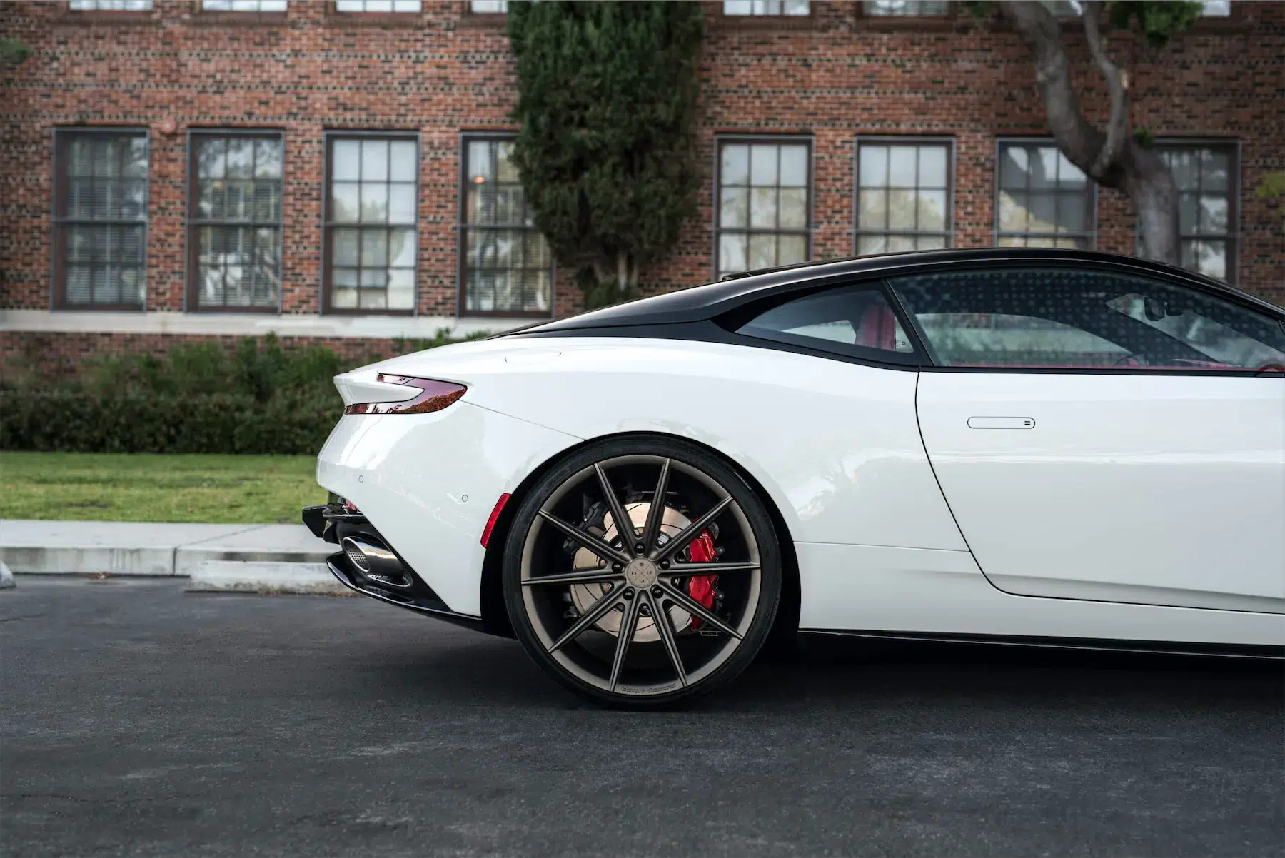 A 2017 Aston Martin DB11 on 22 Inch Blaque Diamond BD-11 Matte Antique Bronze Wheels