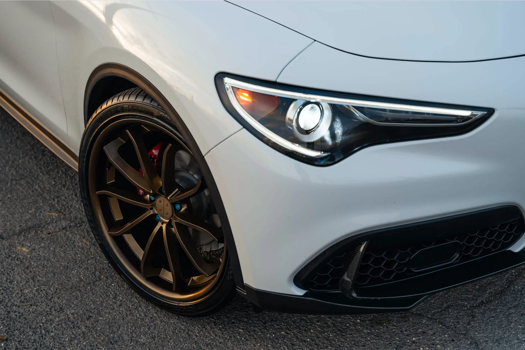 2020 Alfa Romeo Stelvio on Blaque Diamond BD-23 Bronze Wheels