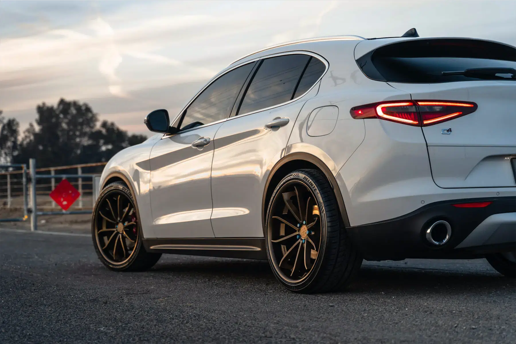 2020 Alfa Romeo Stelvio on Blaque Diamond BD-23 Bronze Wheels
