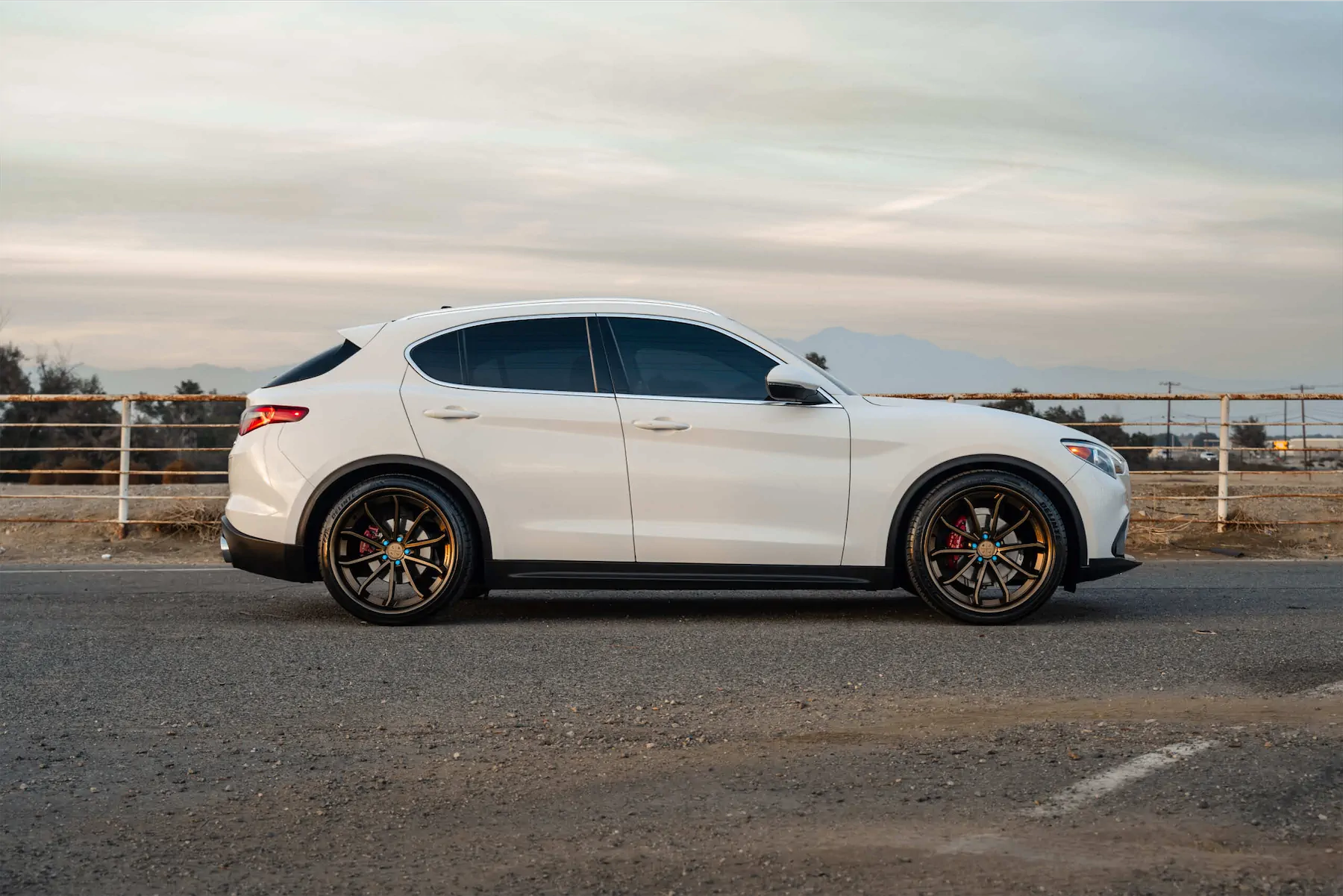 2020 Alfa Romeo Stelvio on Blaque Diamond BD-23 Bronze Wheels